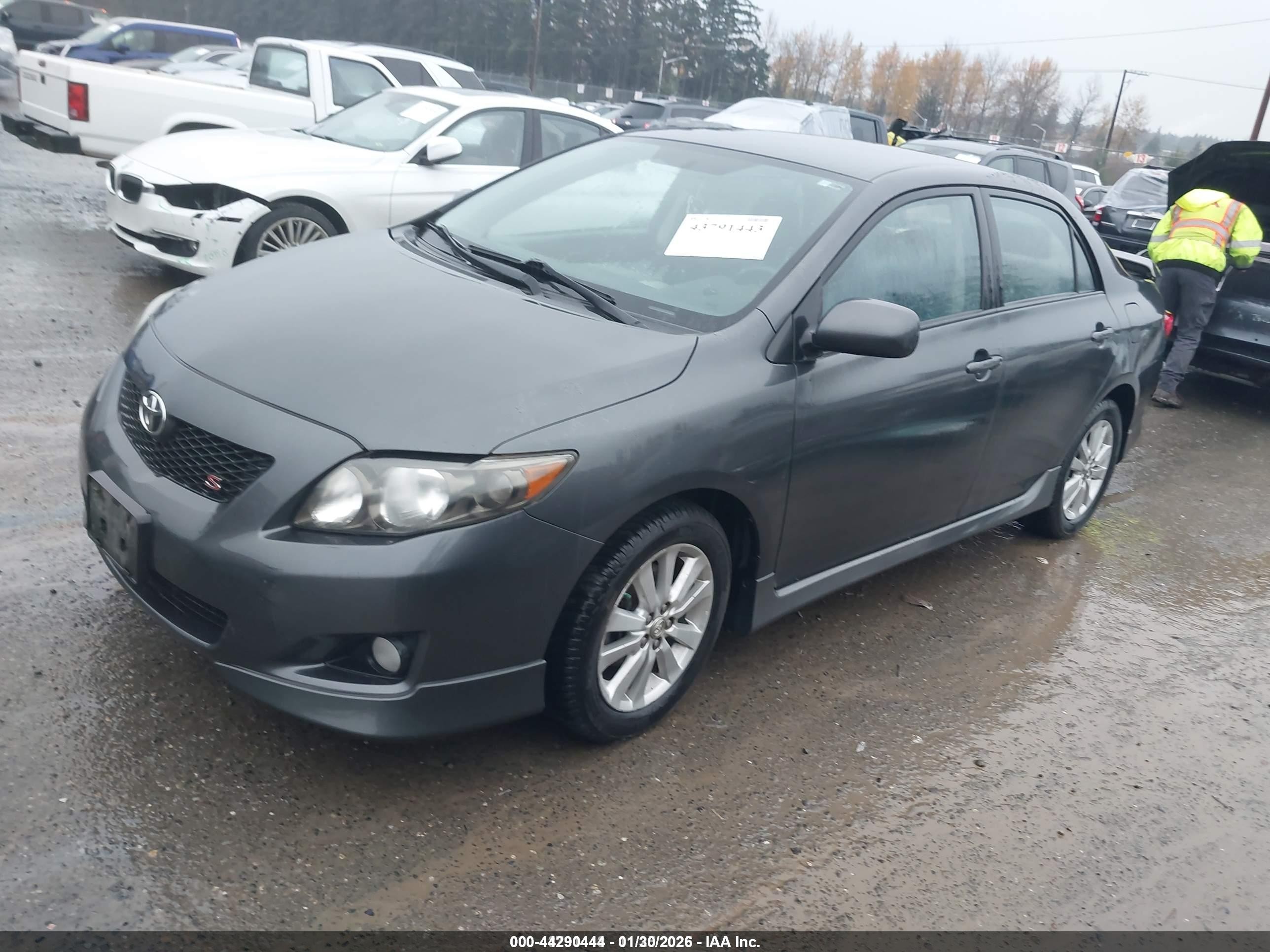 2010 Toyota Corolla S Gray vin: 1NXBU4EE7AZ356895