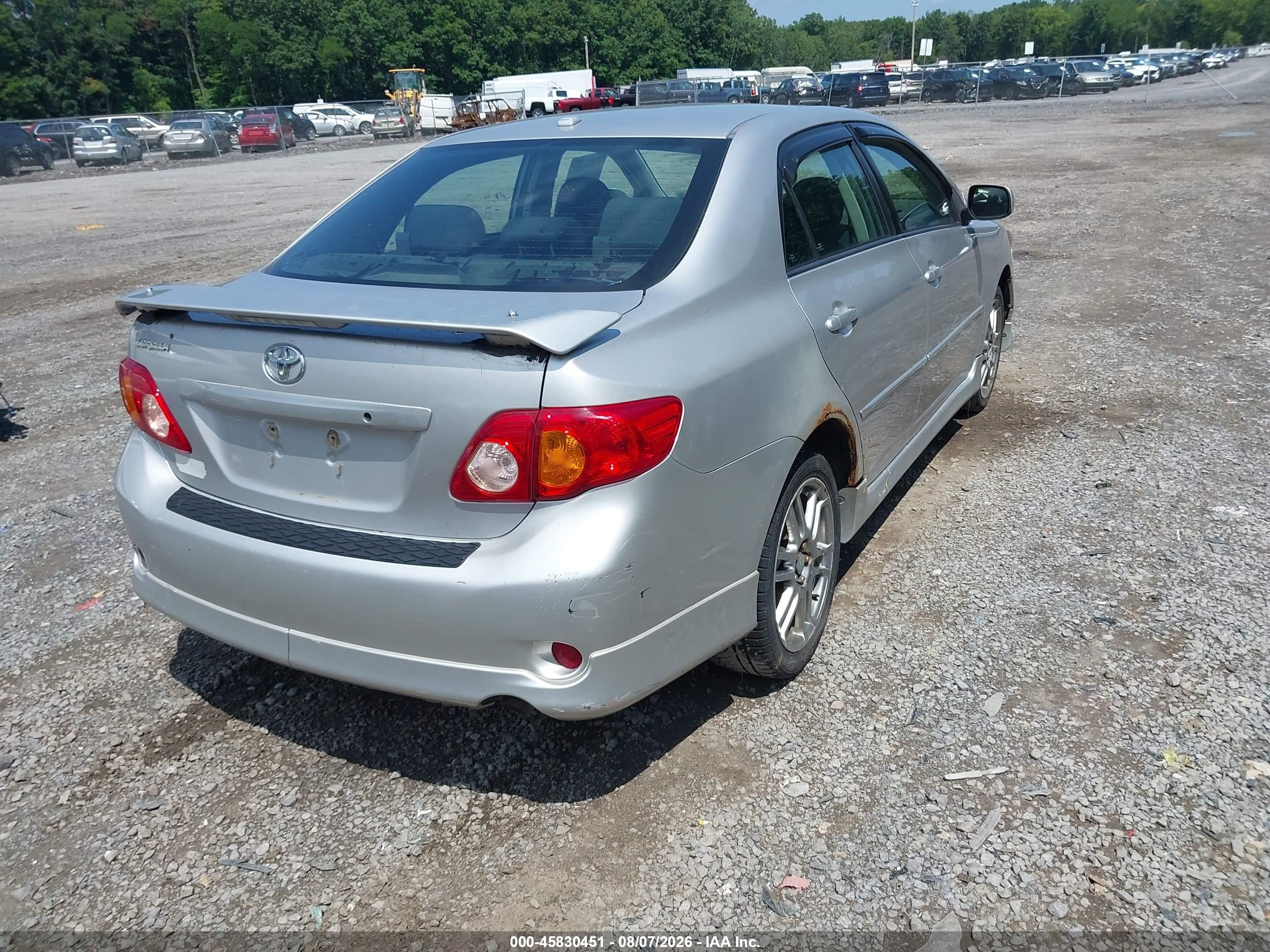 2010 Toyota Corolla S Серый vin: 1NXBU4EE7AZ358629