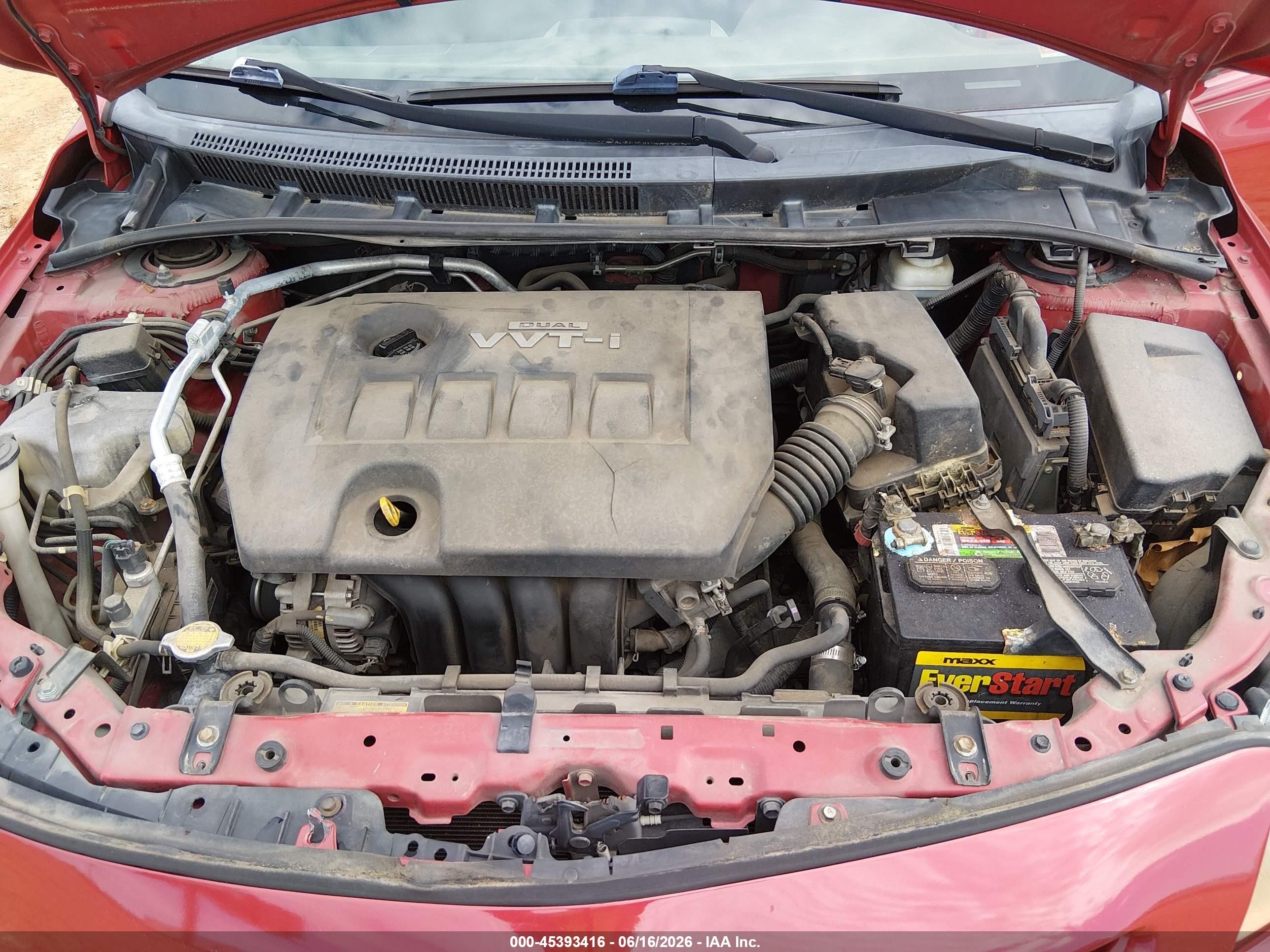 2010 Toyota Corolla S Red vin: 1NXBU4EE7AZ359666