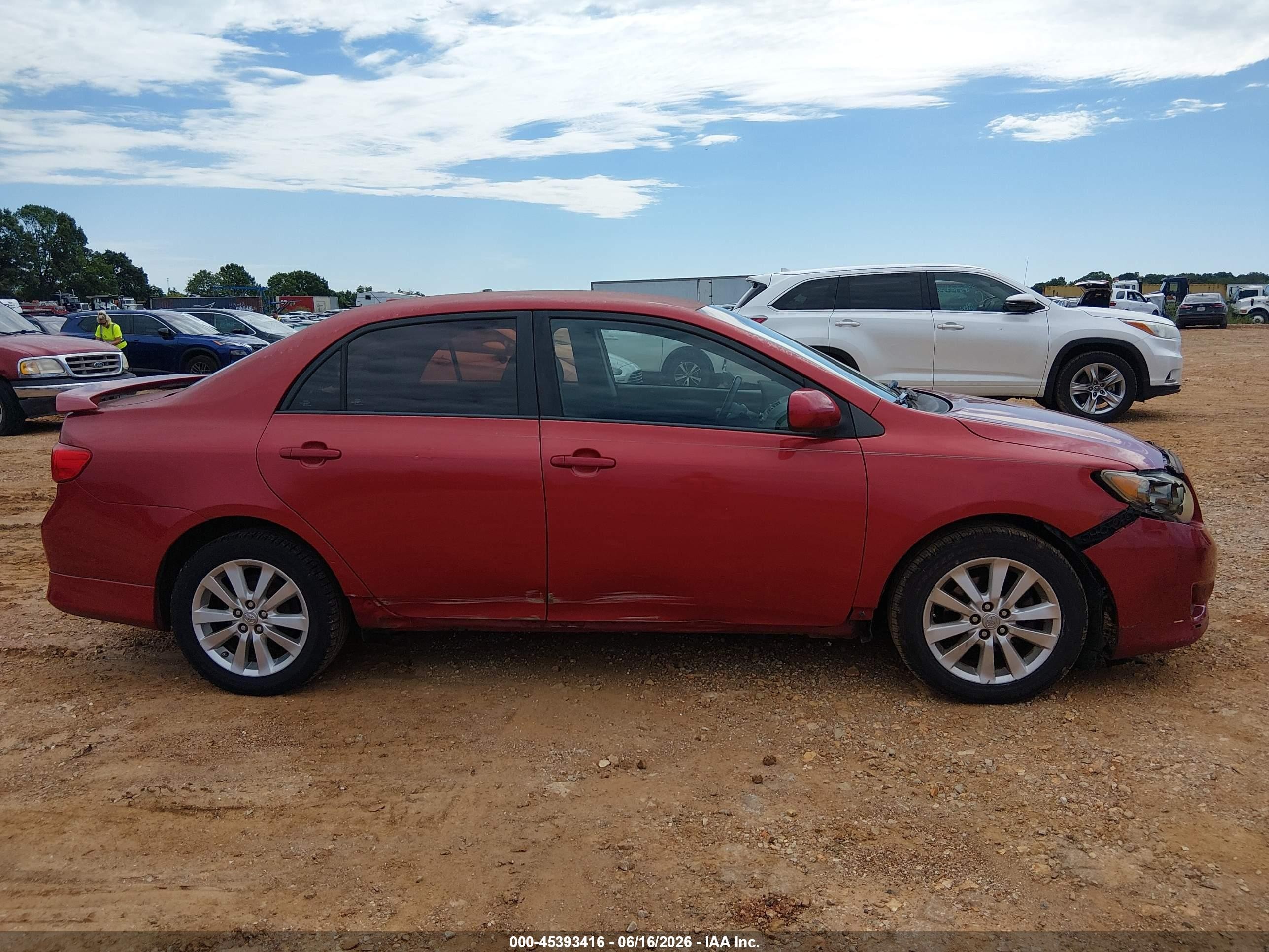 2010 Toyota Corolla S Red vin: 1NXBU4EE7AZ359666