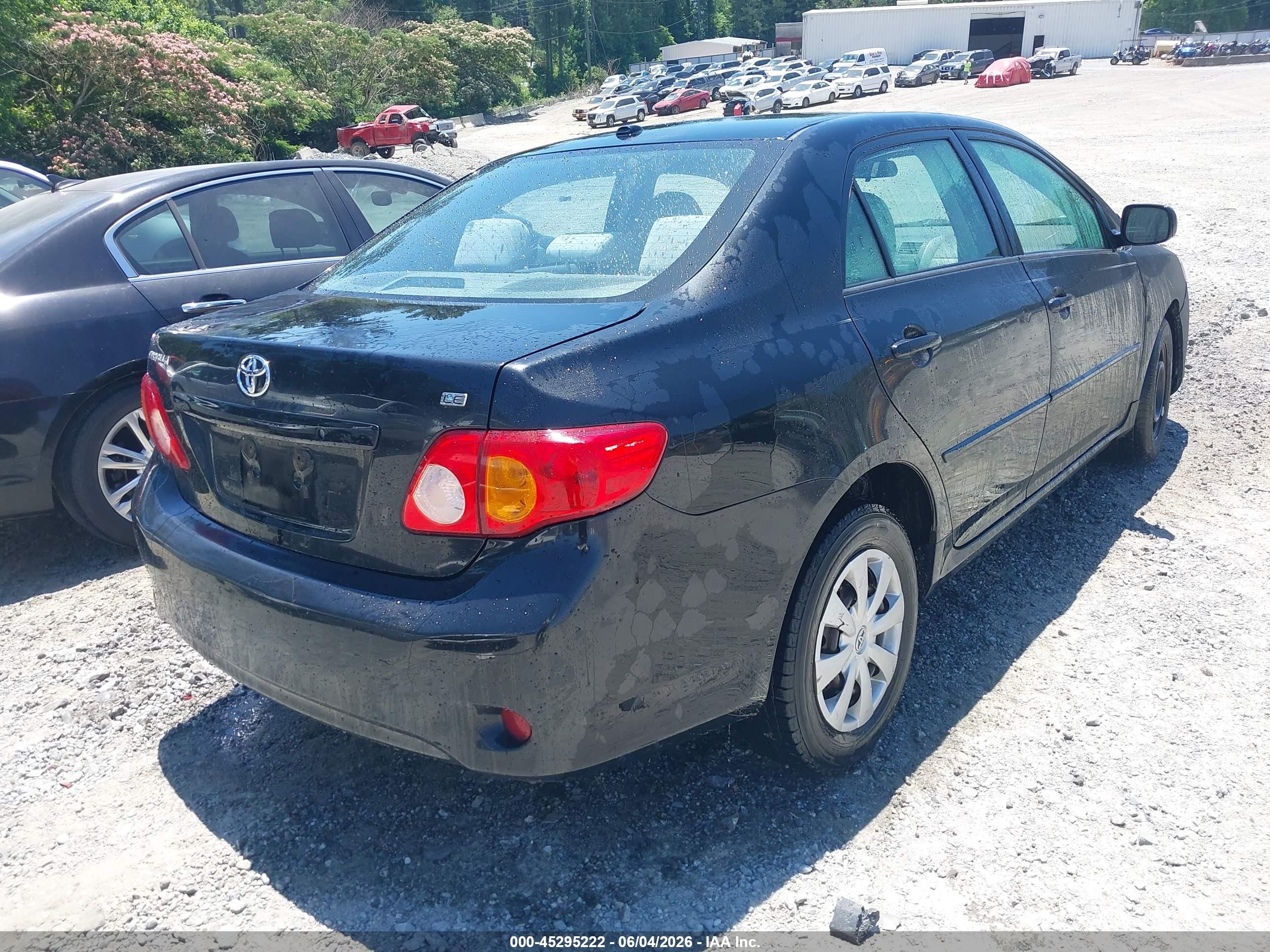 2010 Toyota Corolla Le Black vin: 1NXBU4EE7AZ367346