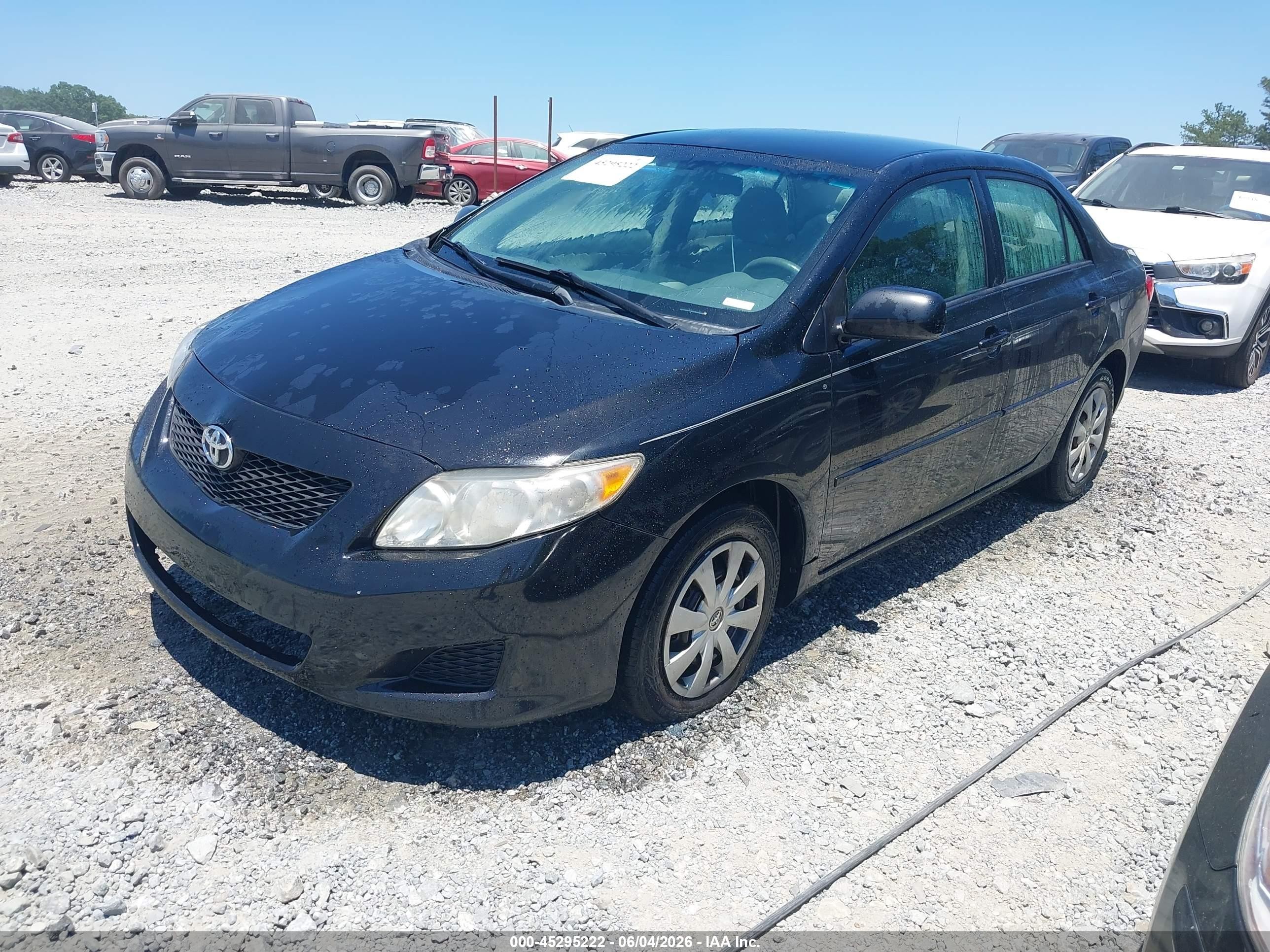 2010 Toyota Corolla Le Black vin: 1NXBU4EE7AZ367346