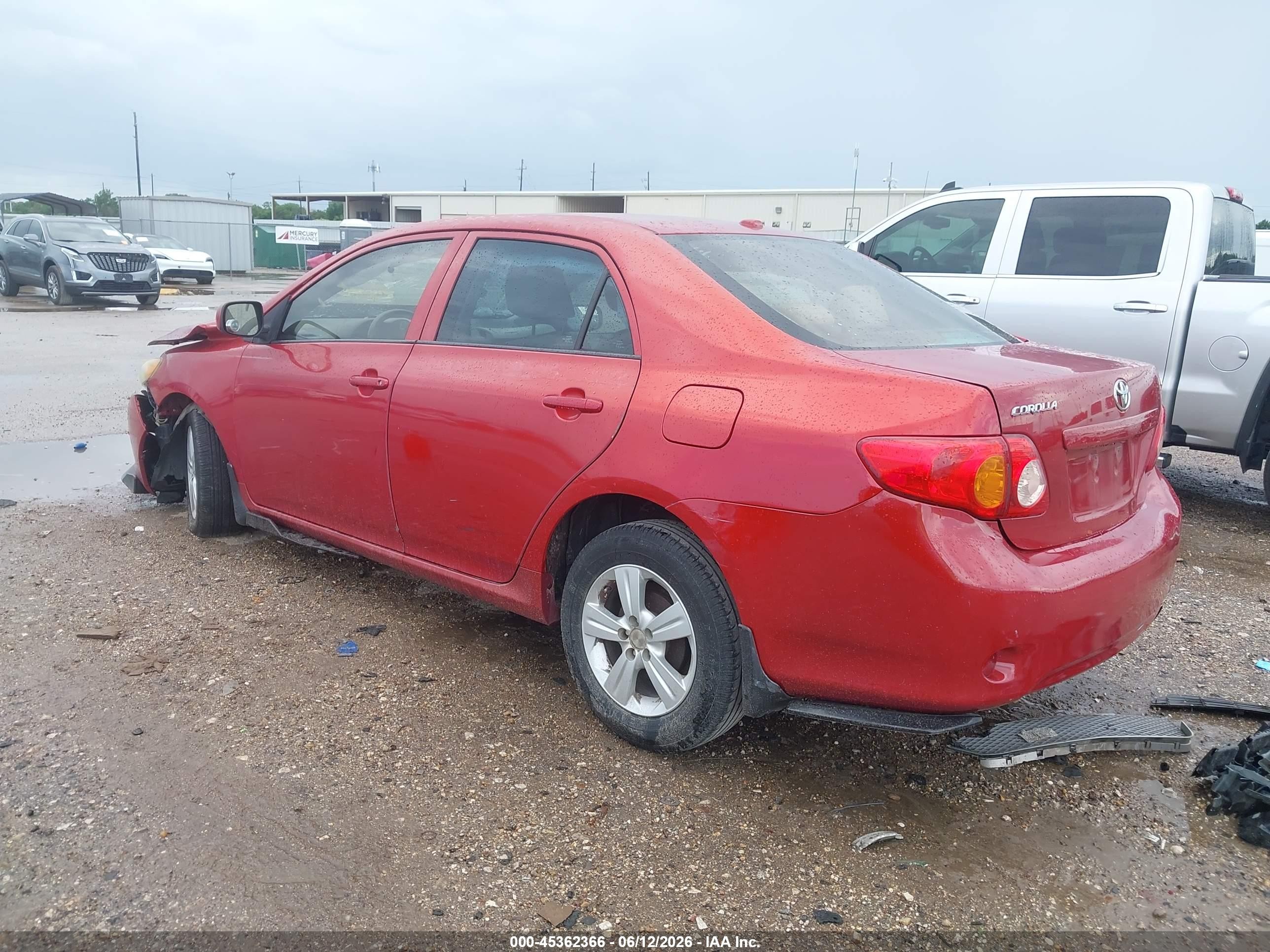 2010 Toyota Corolla Le Красный vin: 1NXBU4EE7AZ369758