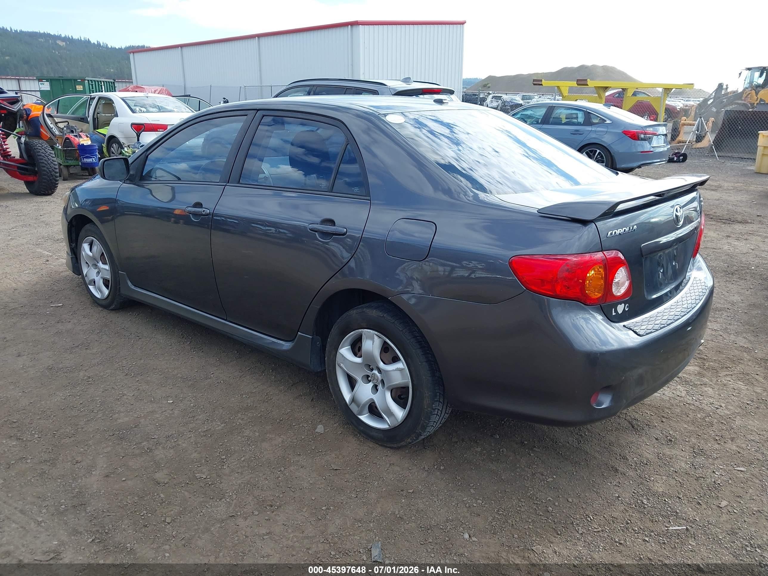 2010 Toyota Corolla S Серый vin: 1NXBU4EE7AZ372580