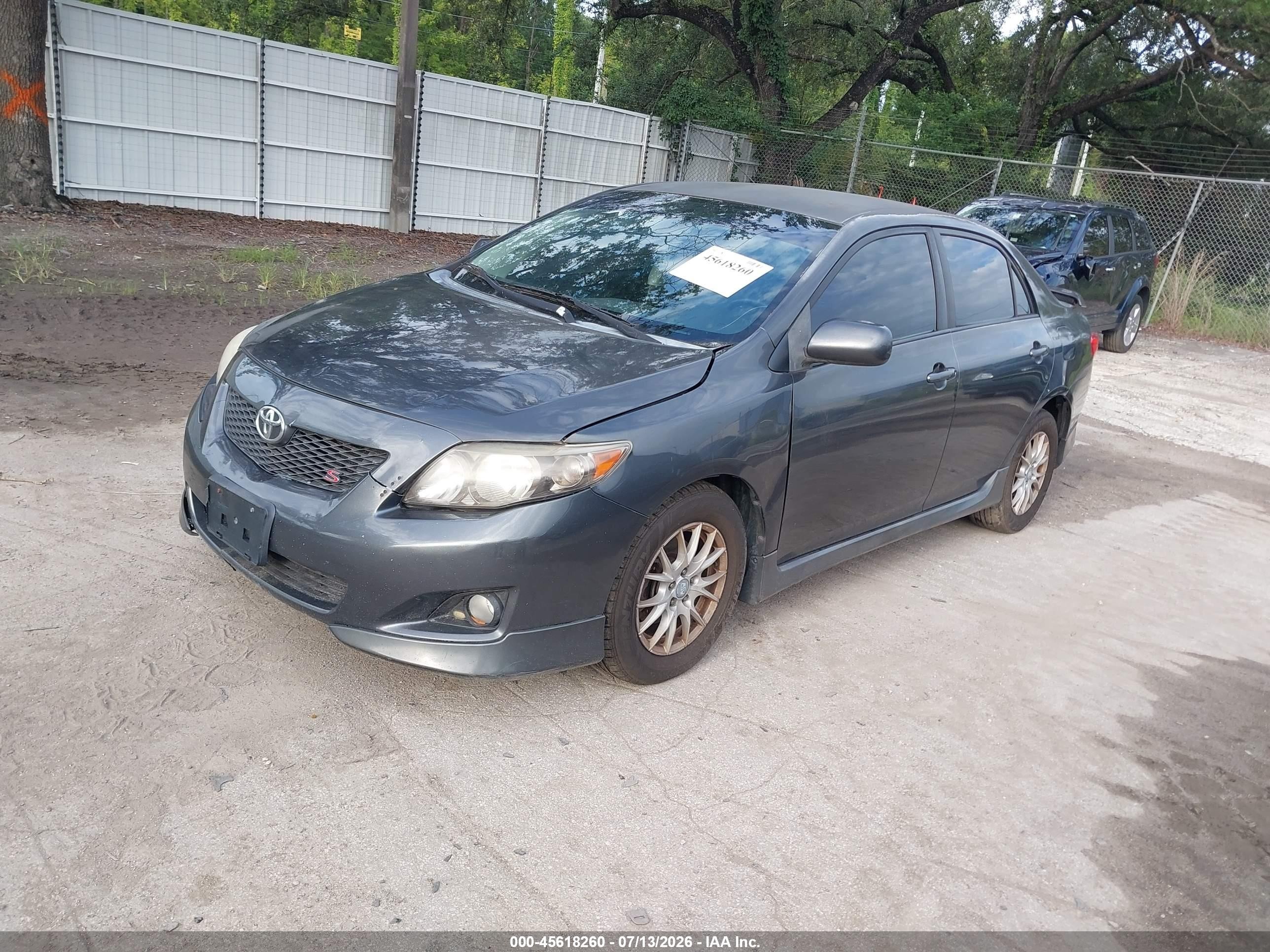 2010 Toyota Corolla S Gray vin: 1NXBU4EE7AZ384678