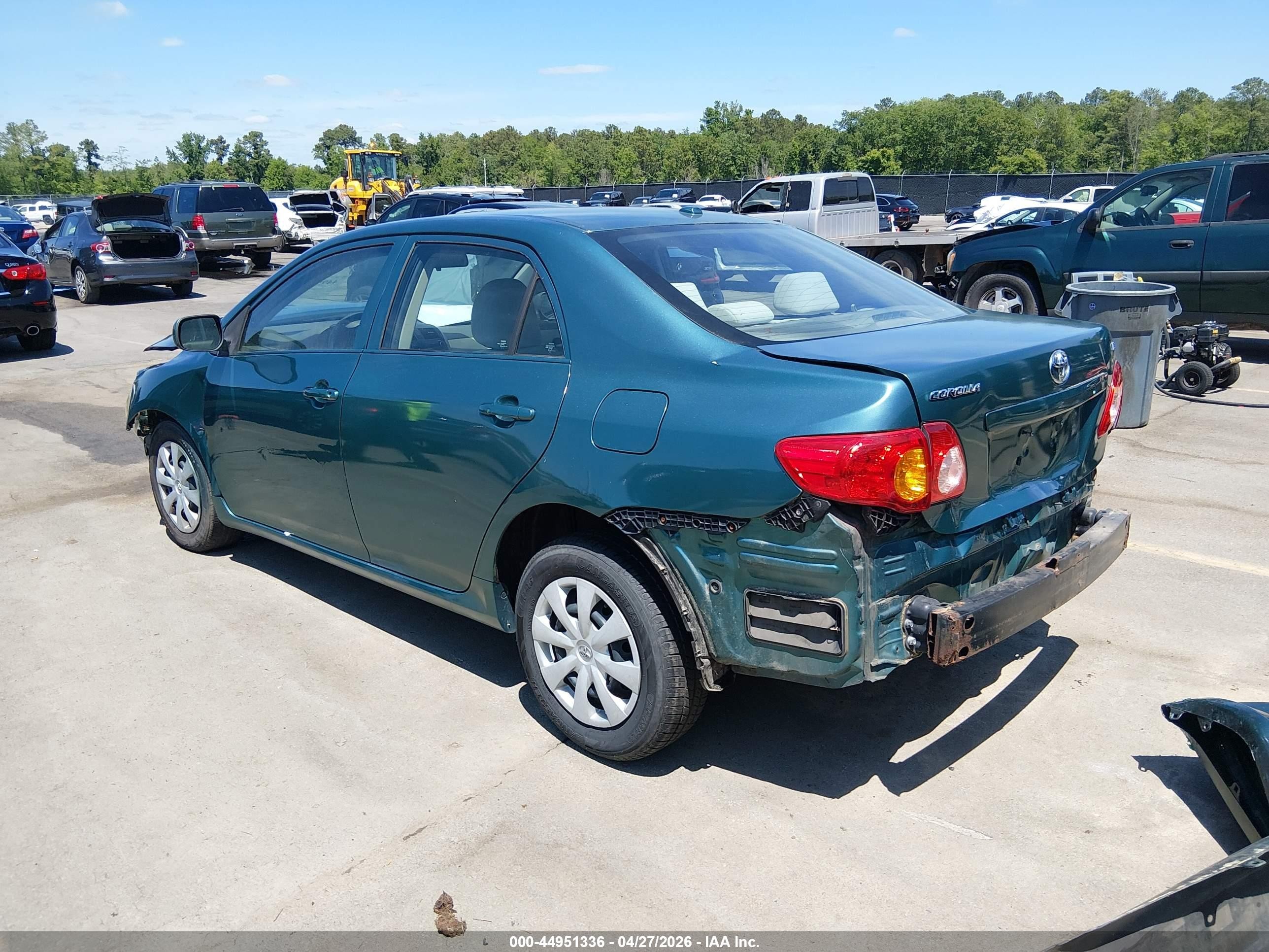 2010 Toyota Corolla Le Green vin: 1NXBU4EE8AZ226009
