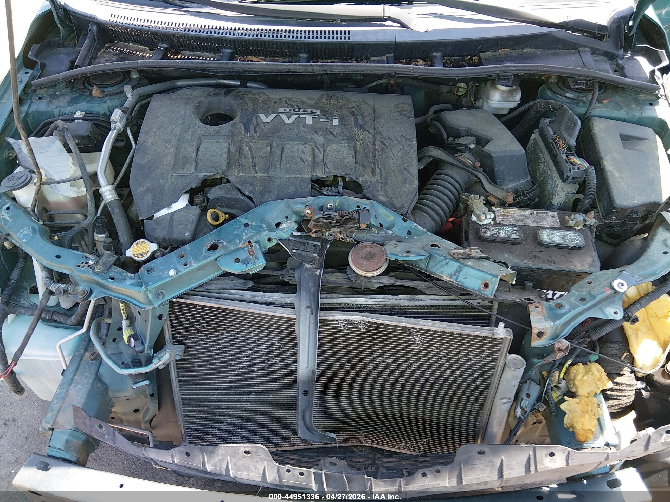 2010 Toyota Corolla Le Green vin: 1NXBU4EE8AZ226009