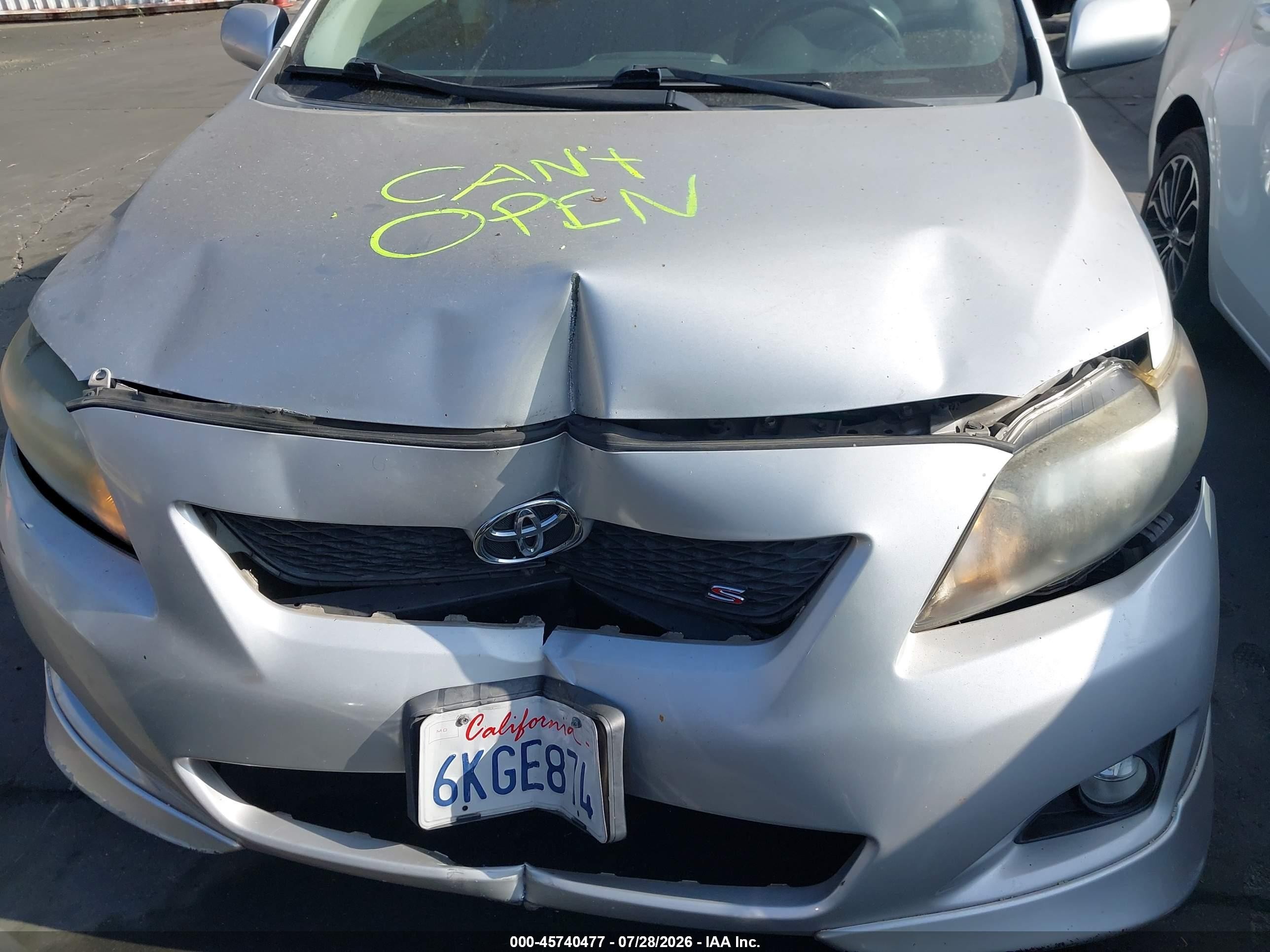 2010 Toyota Corolla S Silver vin: 1NXBU4EE8AZ234031