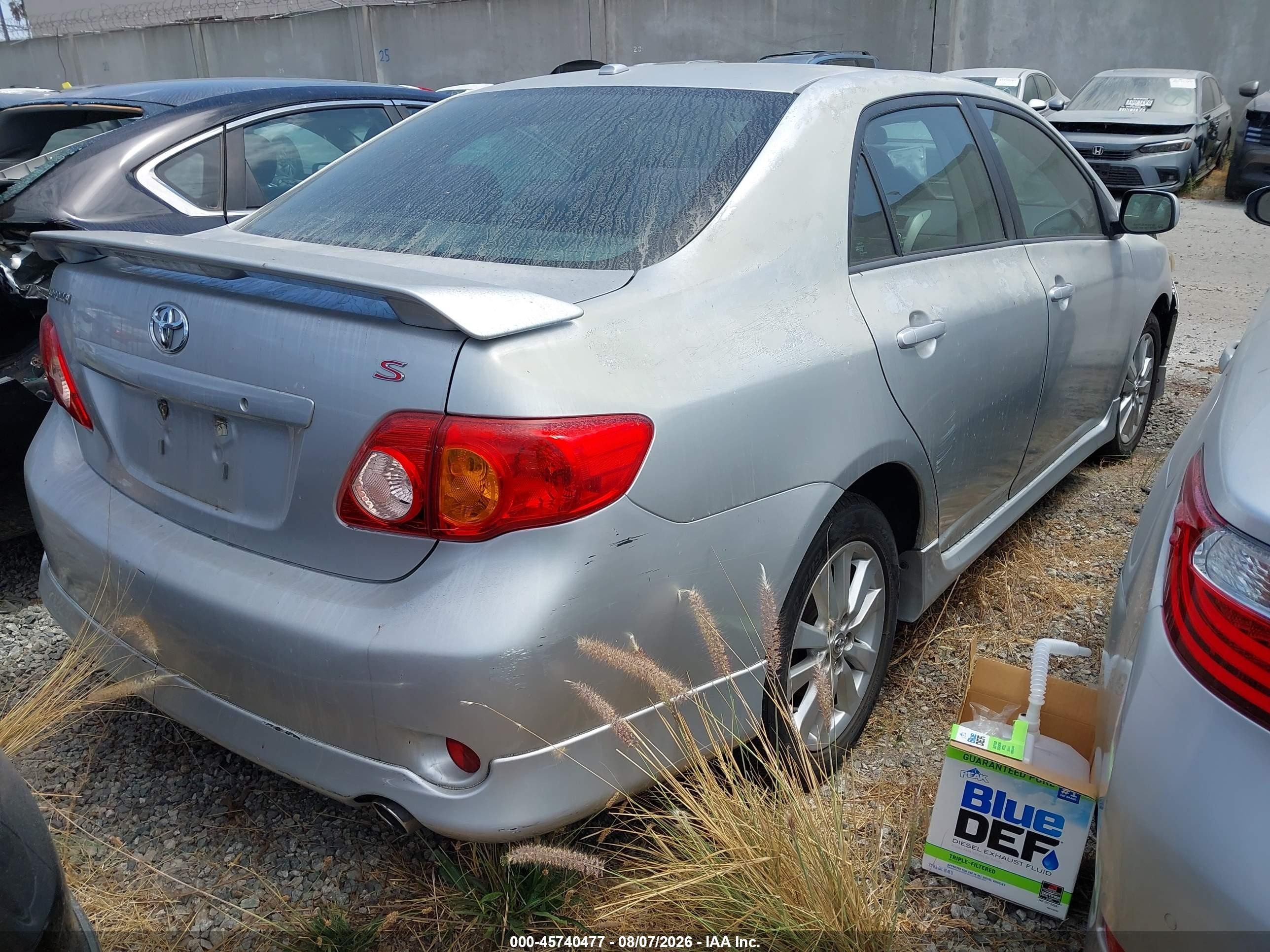 2010 Toyota Corolla S Silver vin: 1NXBU4EE8AZ234031