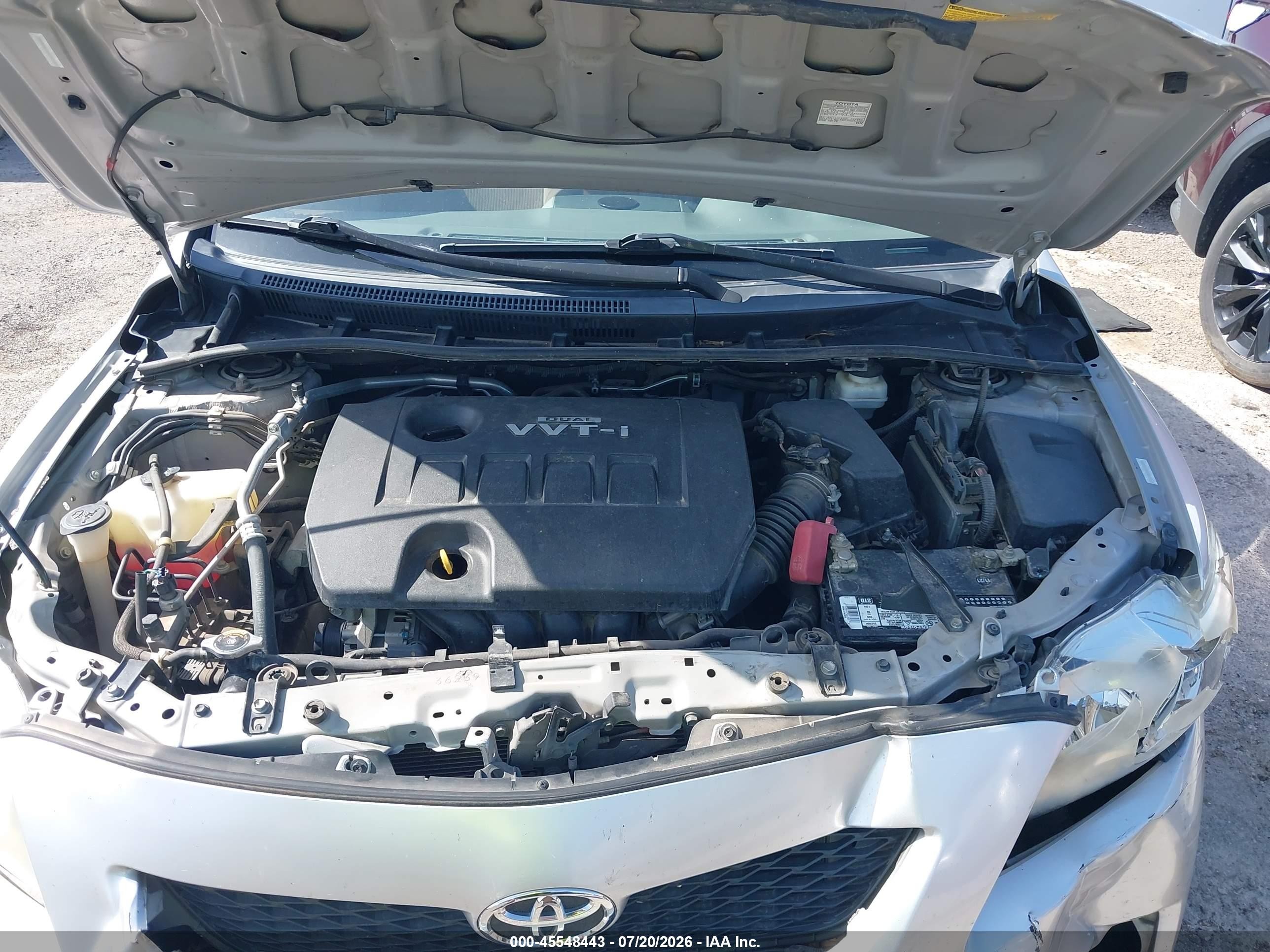 2010 Toyota Corolla Le Серебряный vin: 1NXBU4EE8AZ237141