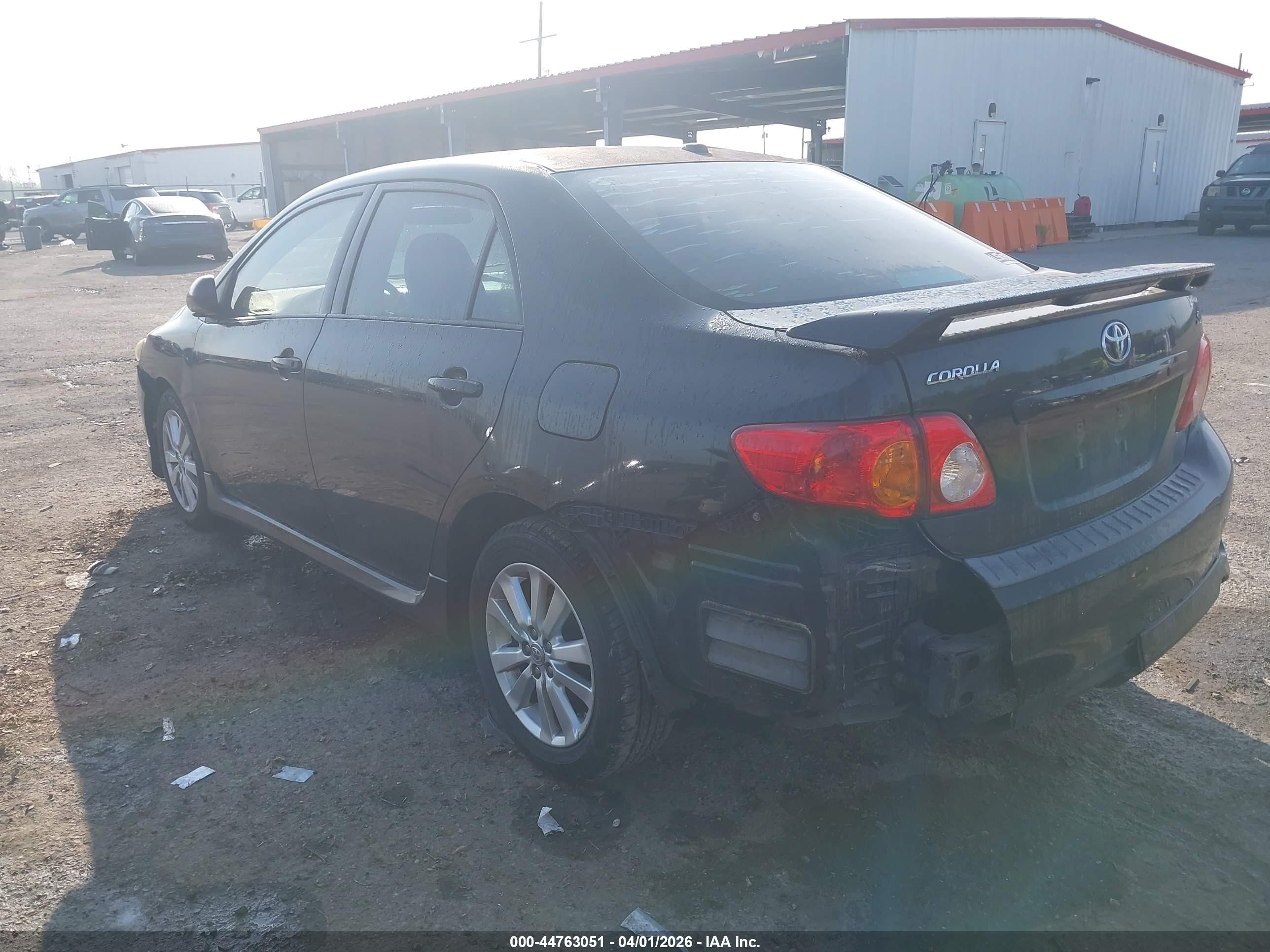 2010 Toyota Corolla S Black vin: 1NXBU4EE8AZ251167