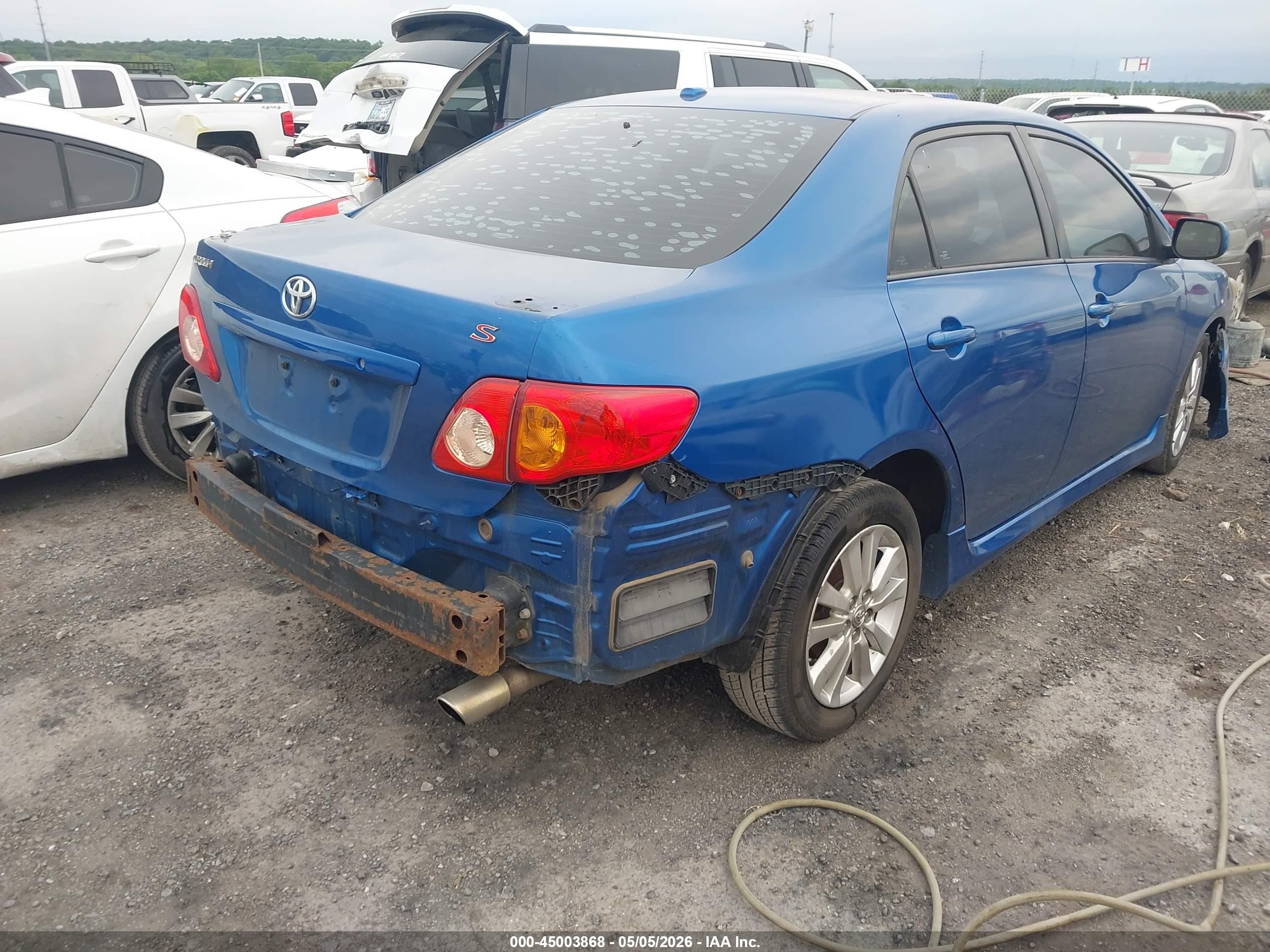 2010 Toyota Corolla S Blue vin: 1NXBU4EE8AZ259592