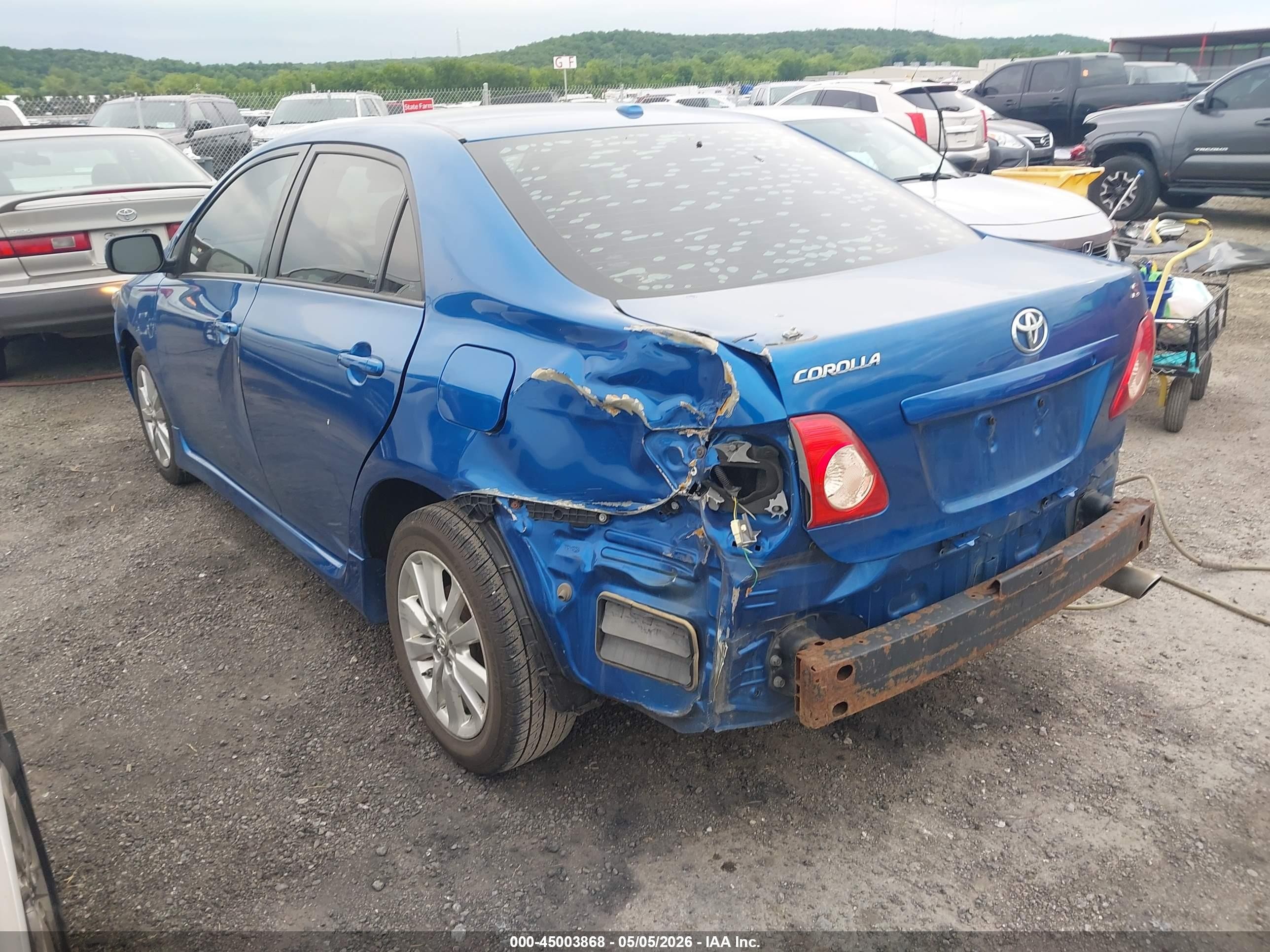 2010 Toyota Corolla S Blue vin: 1NXBU4EE8AZ259592