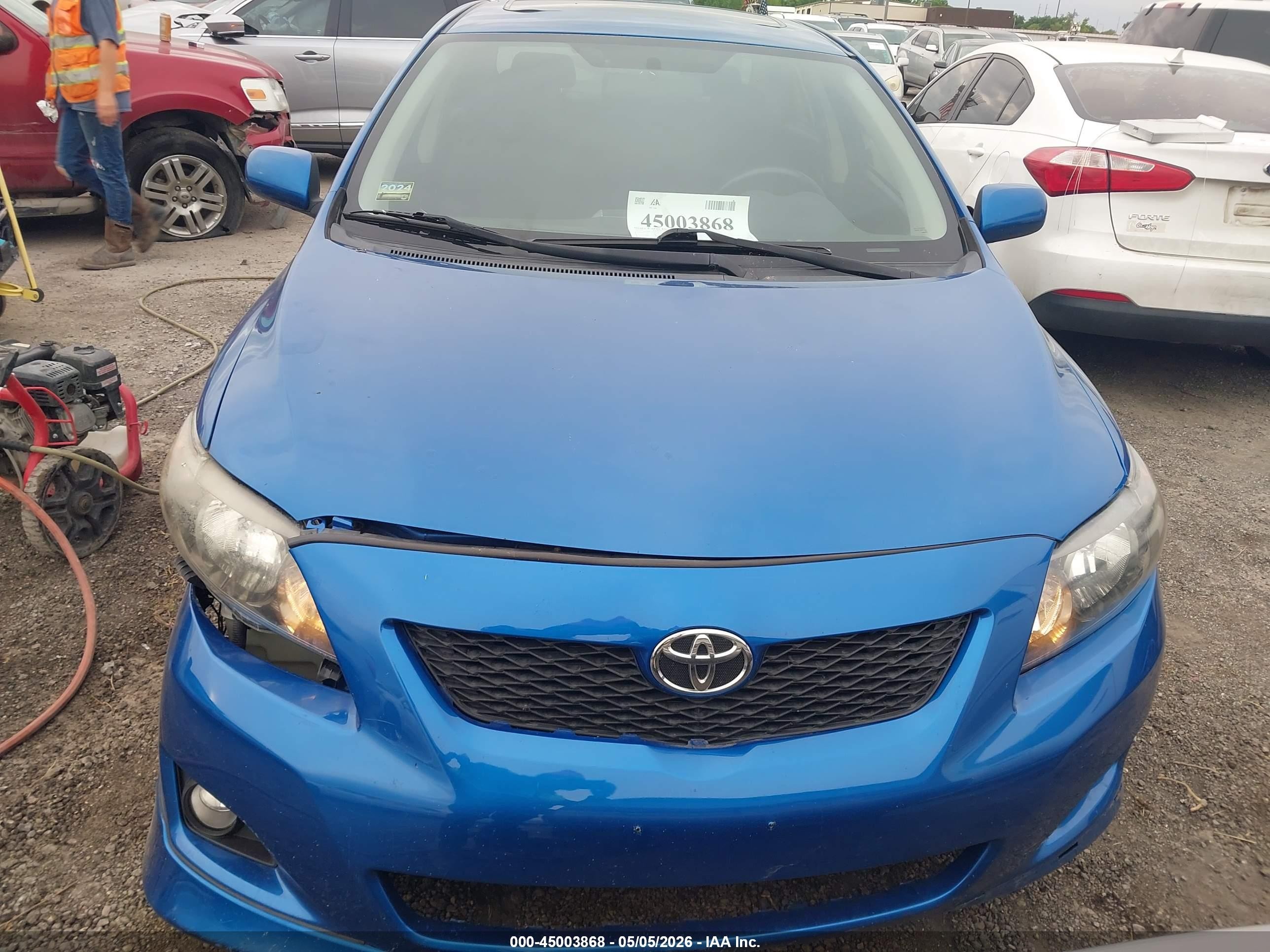 2010 Toyota Corolla S Blue vin: 1NXBU4EE8AZ259592