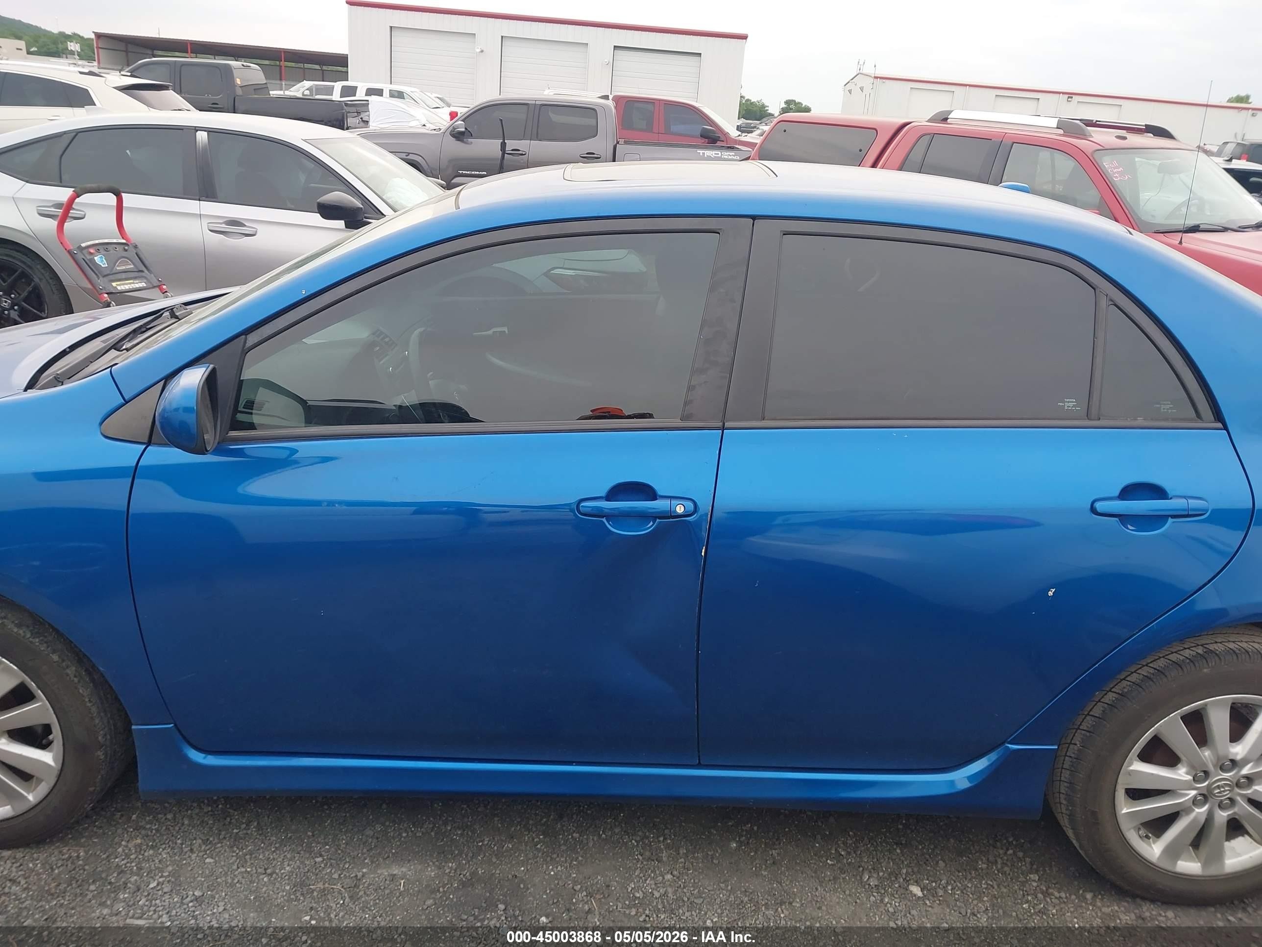 2010 Toyota Corolla S Blue vin: 1NXBU4EE8AZ259592