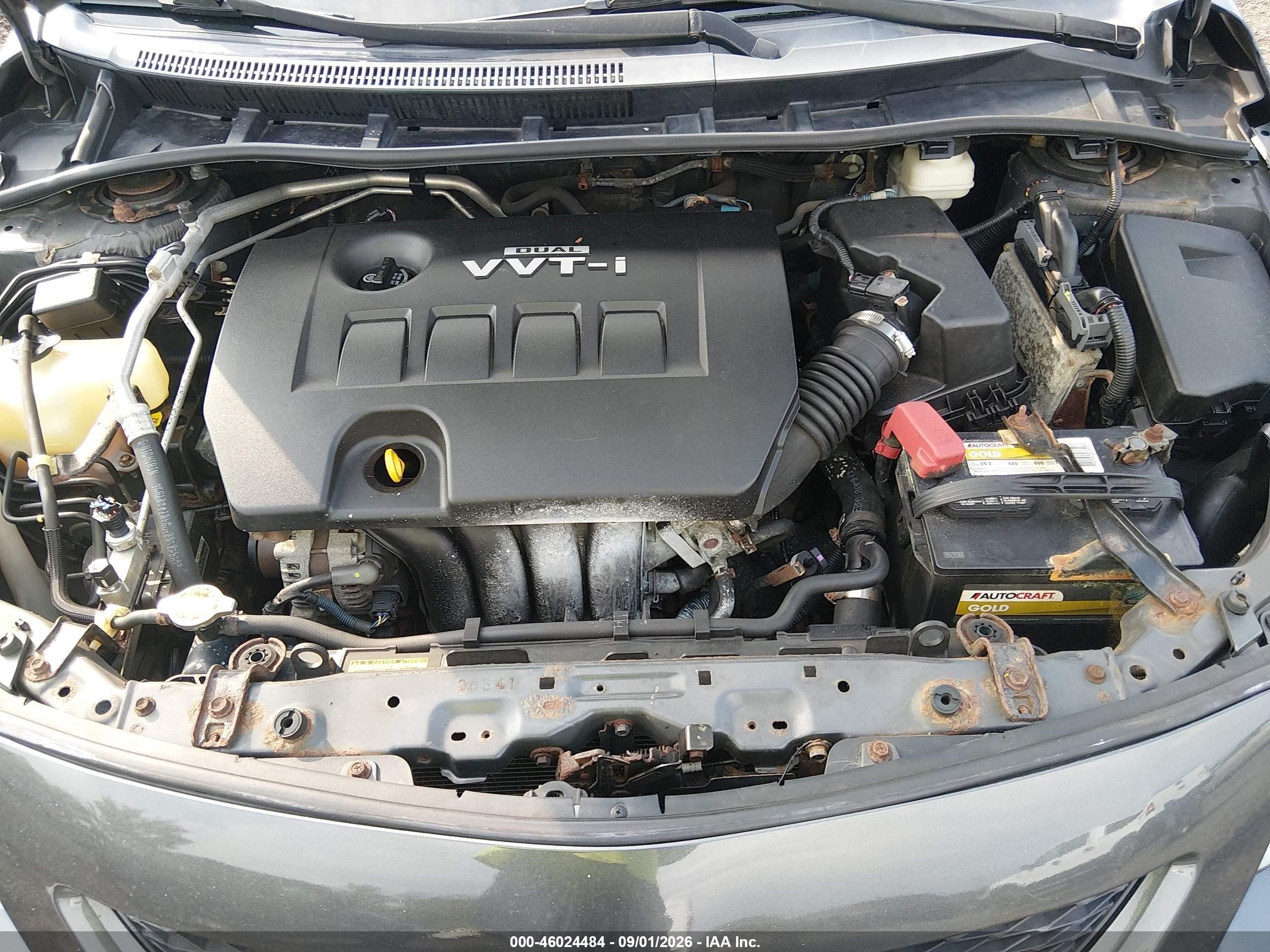2010 Toyota Corolla Le Gray vin: 1NXBU4EE8AZ277381