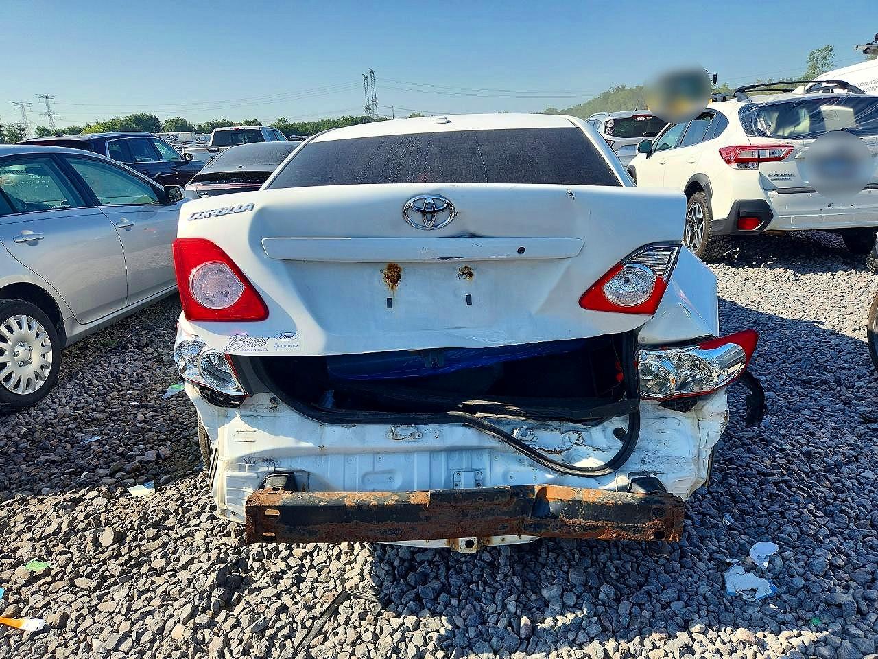 2010 Toyota Corolla Base White vin: 1NXBU4EE8AZ279549