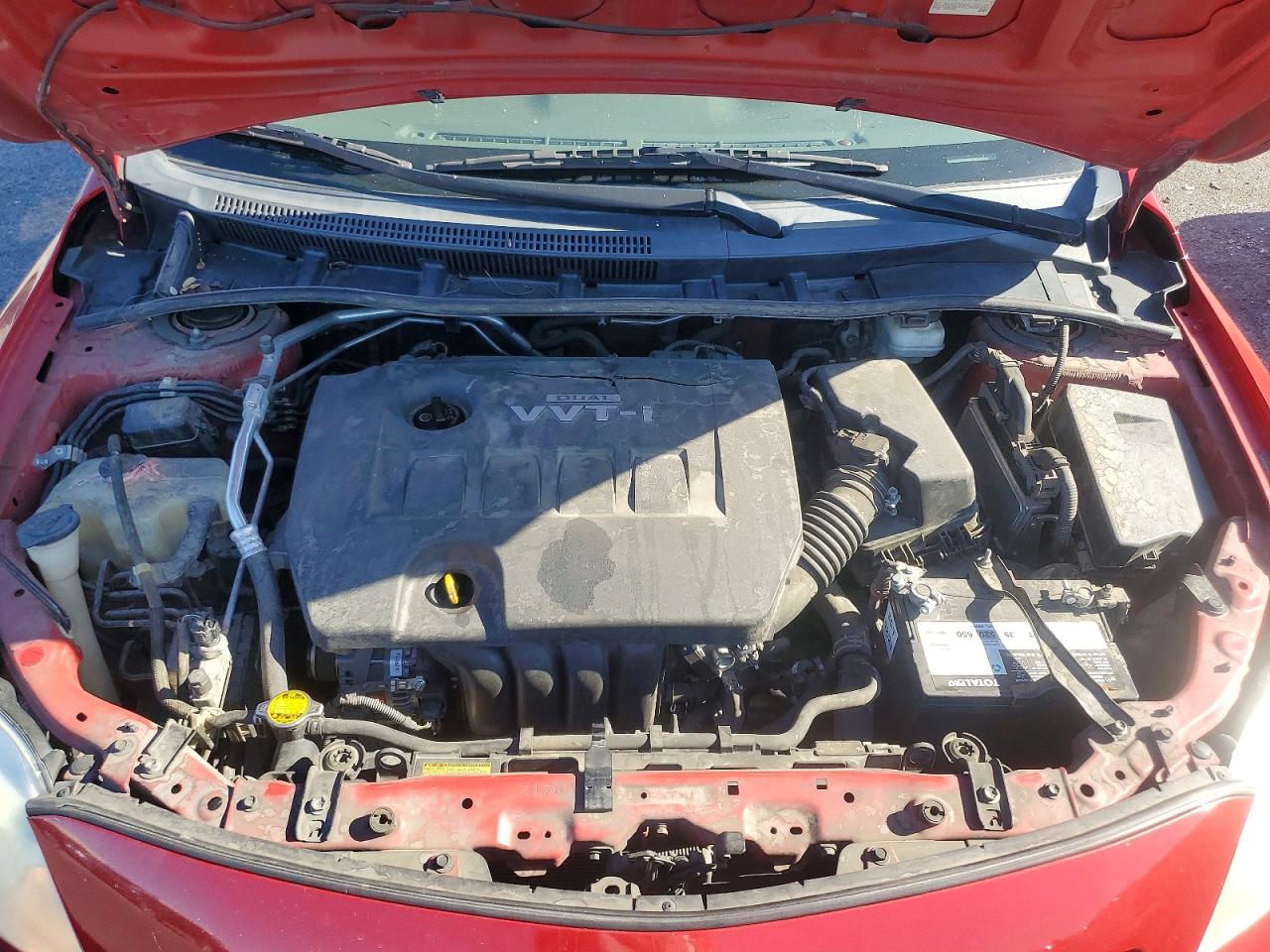 2010 Toyota Corolla Le Красный vin: 1NXBU4EE8AZ283326