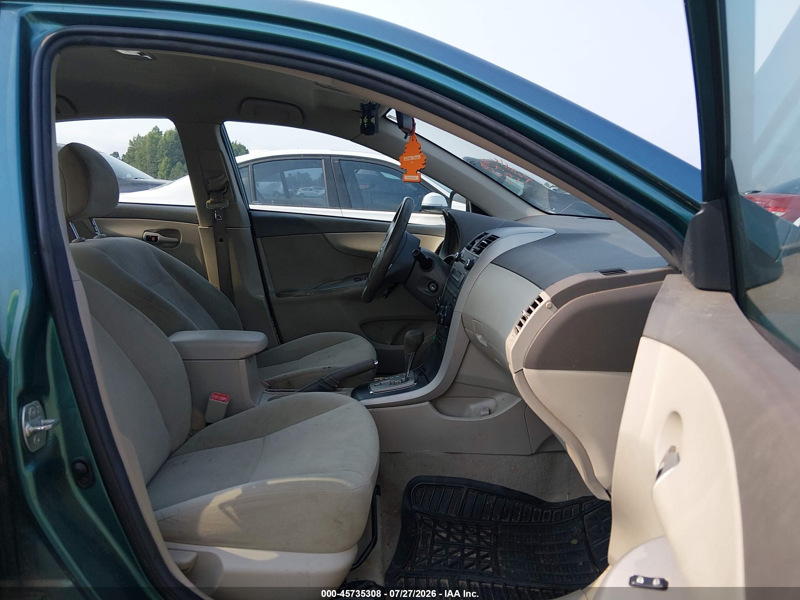 2010 Toyota Corolla Le Бирюзовый vin: 1NXBU4EE8AZ285562
