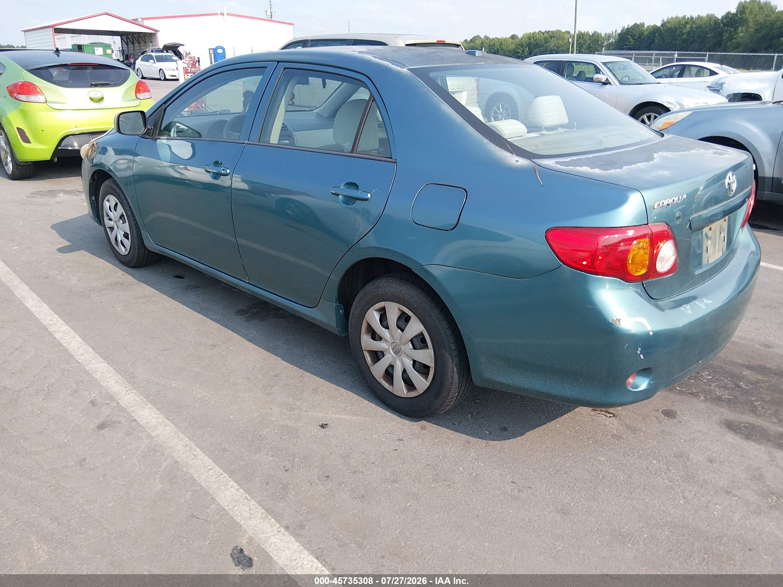 2010 Toyota Corolla Le Бирюзовый vin: 1NXBU4EE8AZ285562