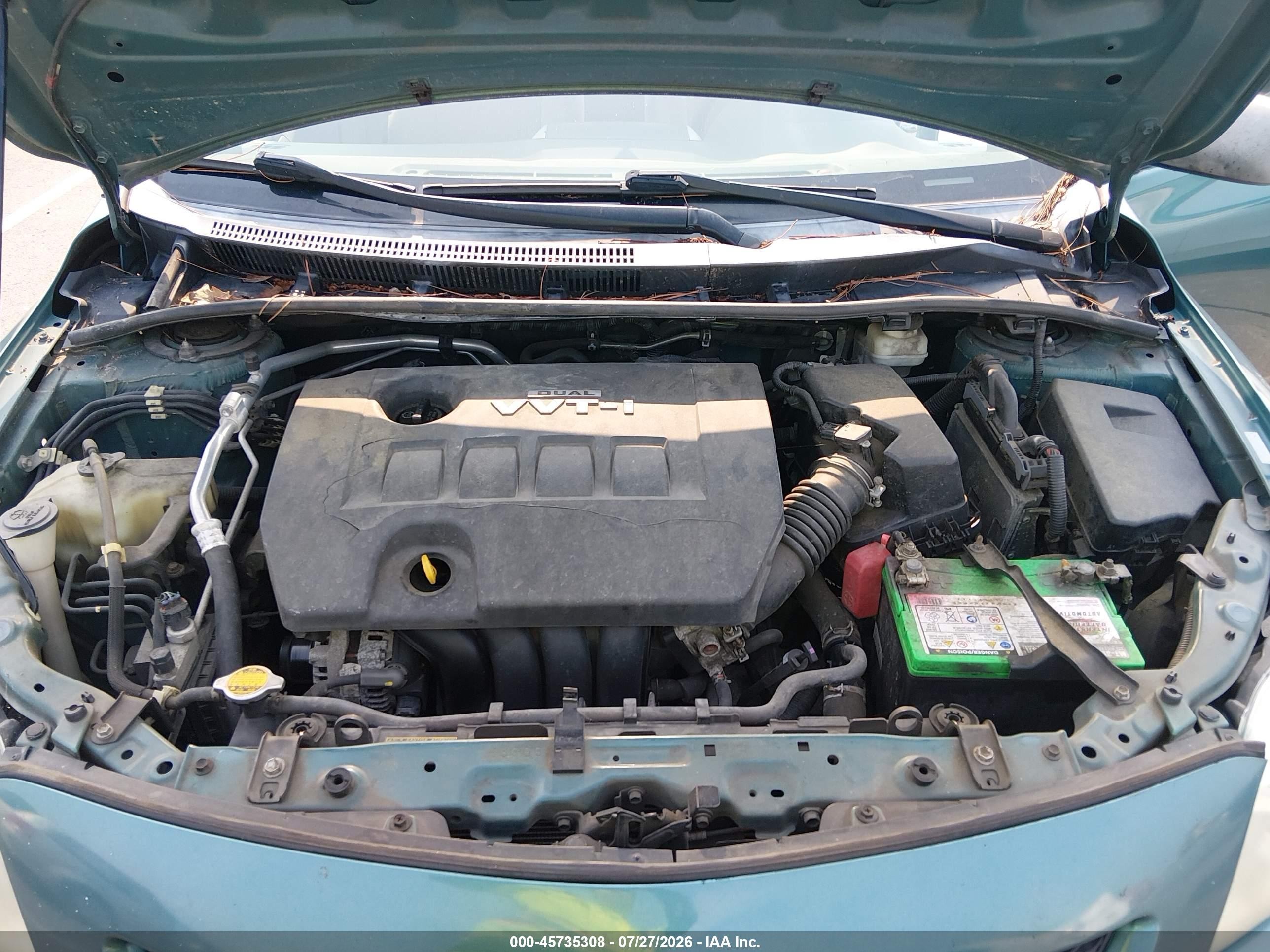 2010 Toyota Corolla Le Бирюзовый vin: 1NXBU4EE8AZ285562