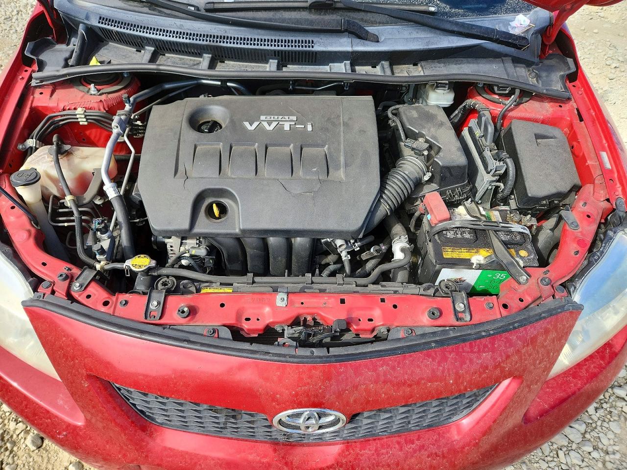 2010 Toyota Corolla Le Red vin: 1NXBU4EE8AZ288025