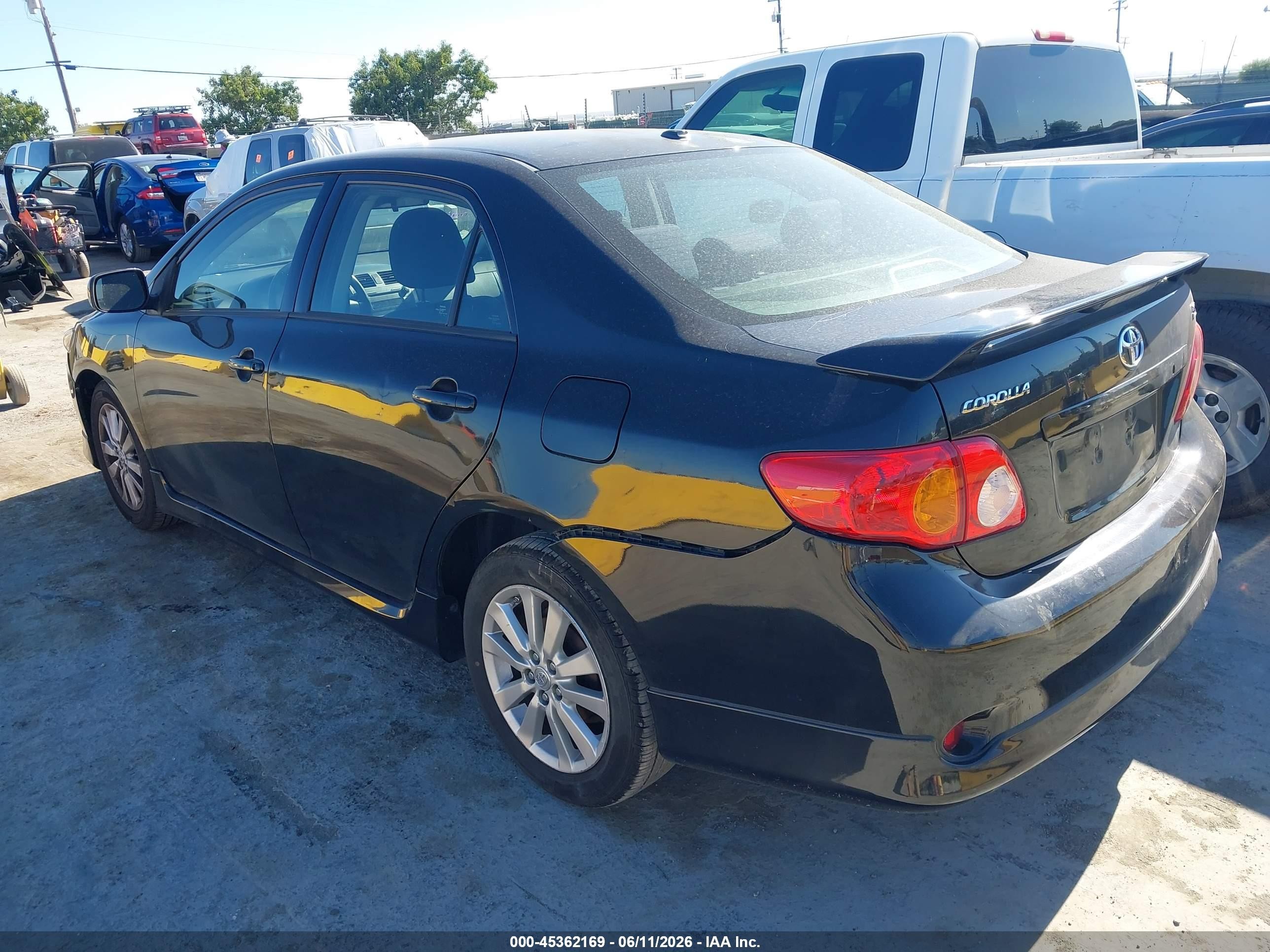 2010 Toyota Corolla S Black vin: 1NXBU4EE8AZ319399