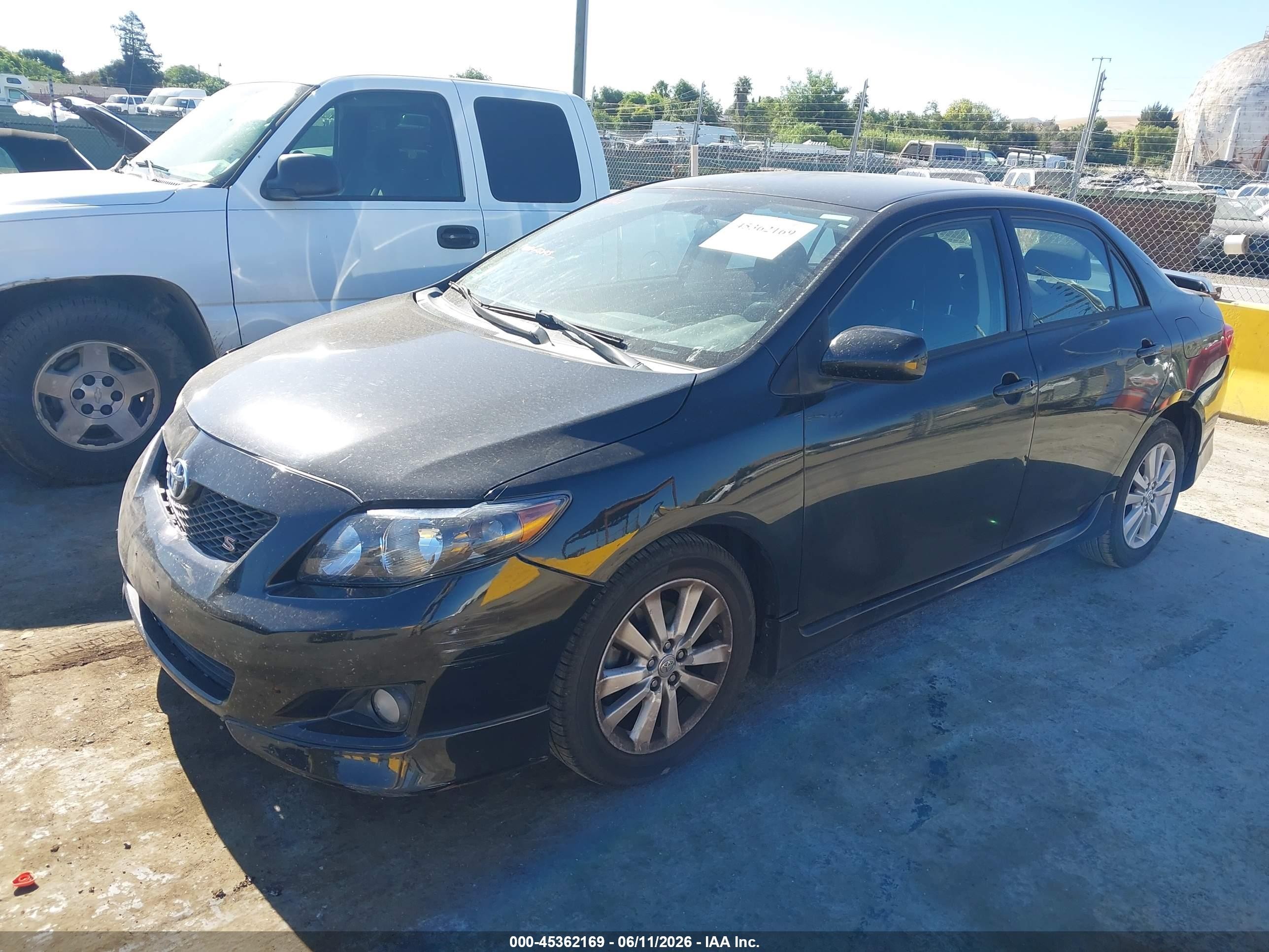 2010 Toyota Corolla S Black vin: 1NXBU4EE8AZ319399