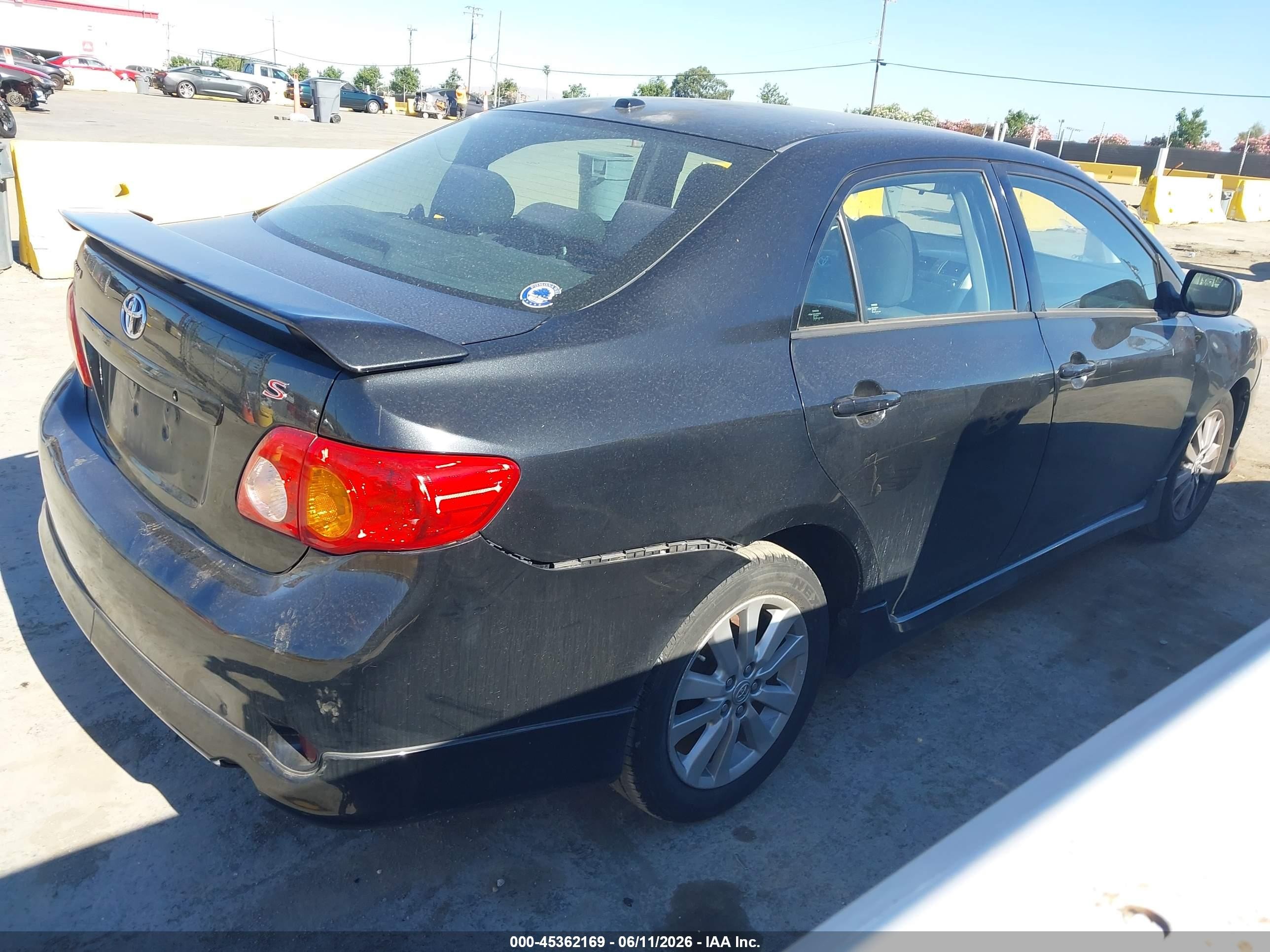 2010 Toyota Corolla S Black vin: 1NXBU4EE8AZ319399