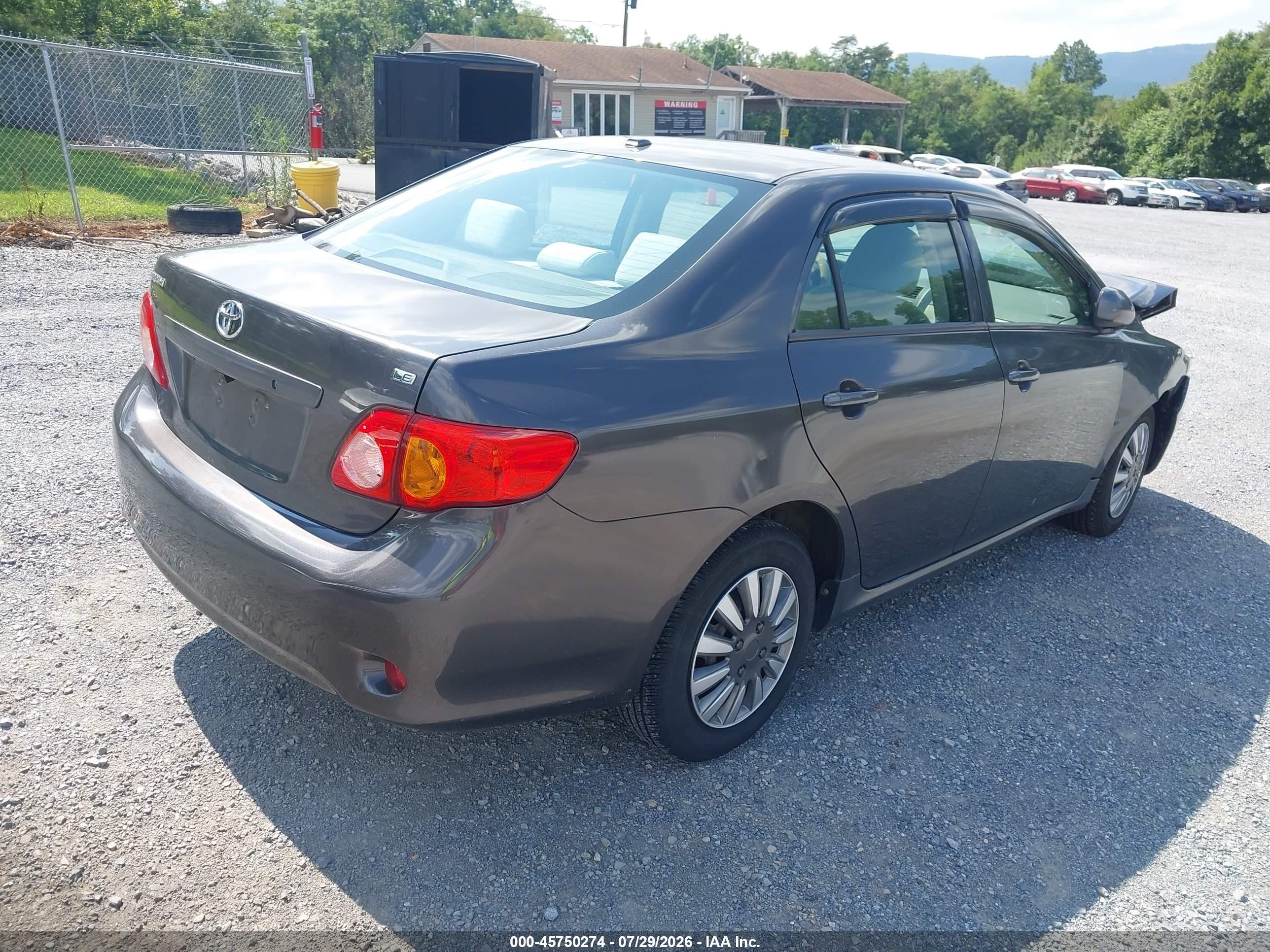 2010 Toyota Corolla Le Серый vin: 1NXBU4EE8AZ325493