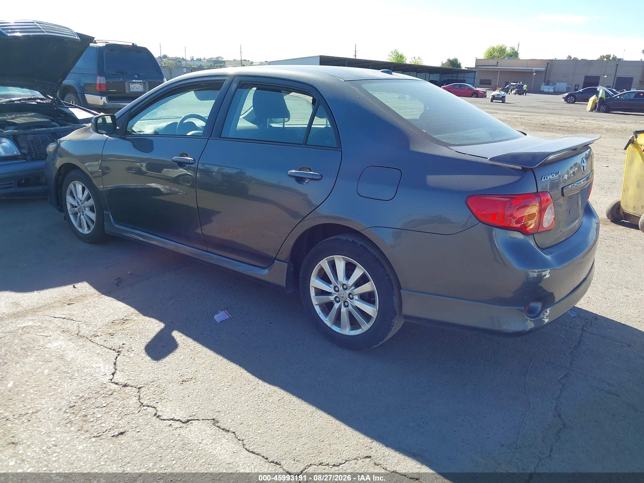 2010 Toyota Corolla S Gray vin: 1NXBU4EE8AZ326062