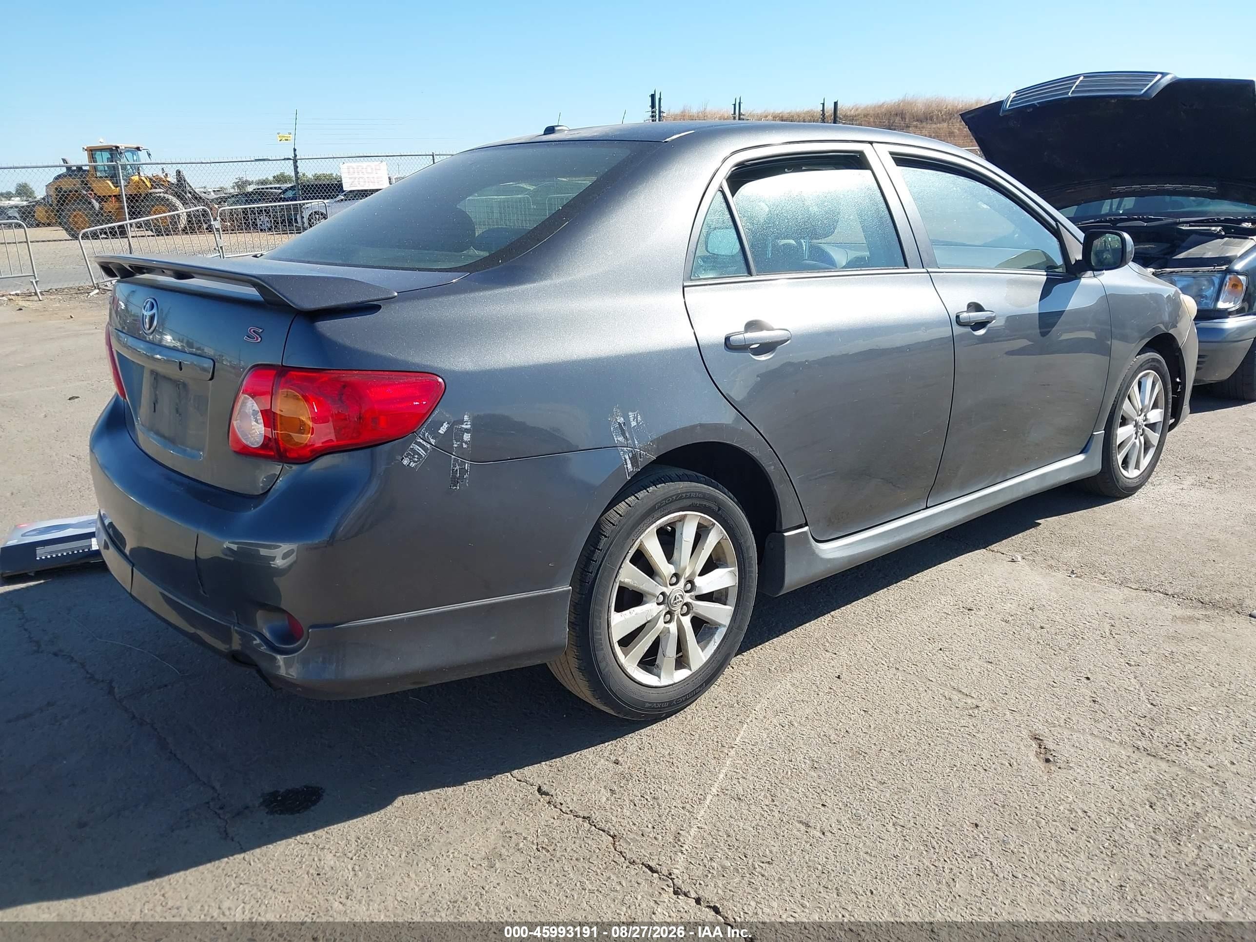 2010 Toyota Corolla S Gray vin: 1NXBU4EE8AZ326062