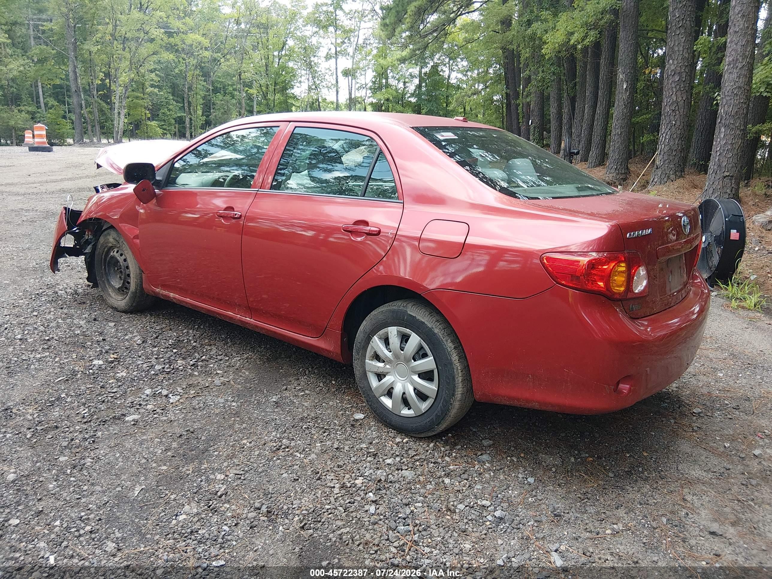 2010 Toyota Corolla Le Red vin: 1NXBU4EE8AZ327678