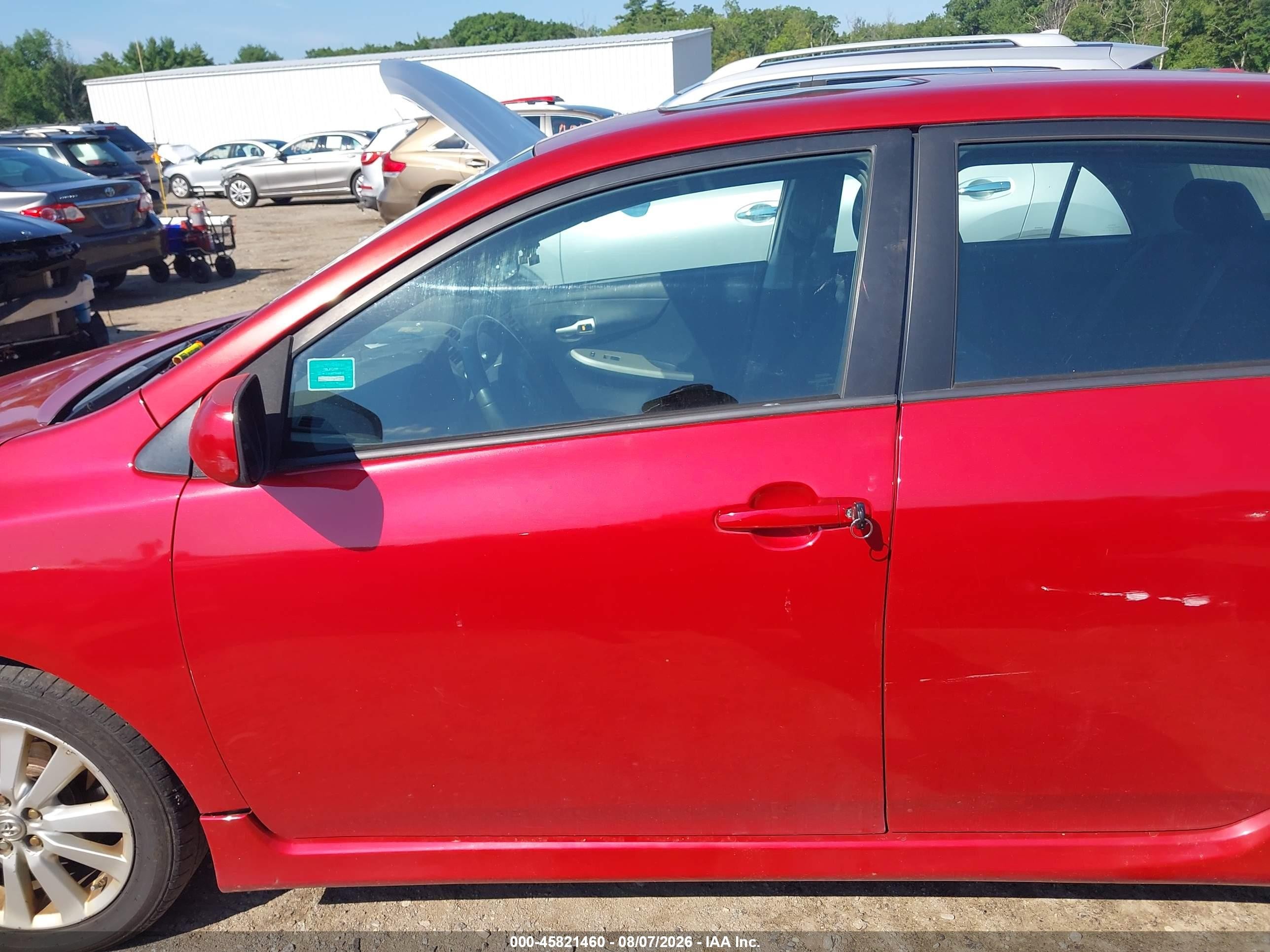 2010 Toyota Corolla S Red vin: 1NXBU4EE8AZ355173