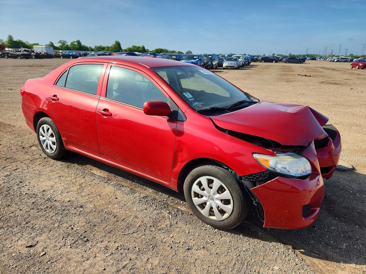 2010 Toyota Corolla Le Red vin: 1NXBU4EE8AZ356114