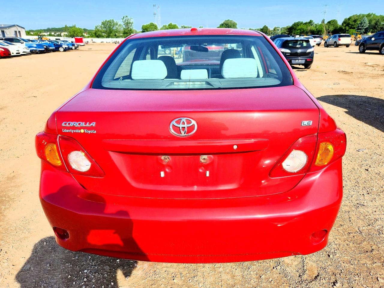 2010 Toyota Corolla Le Red vin: 1NXBU4EE8AZ356114
