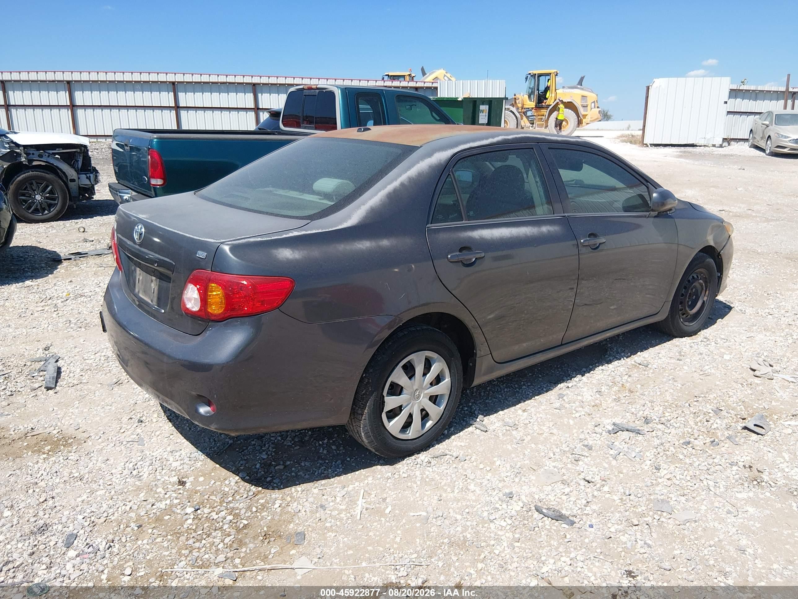 2010 Toyota Corolla Le Gray vin: 1NXBU4EE8AZ363239