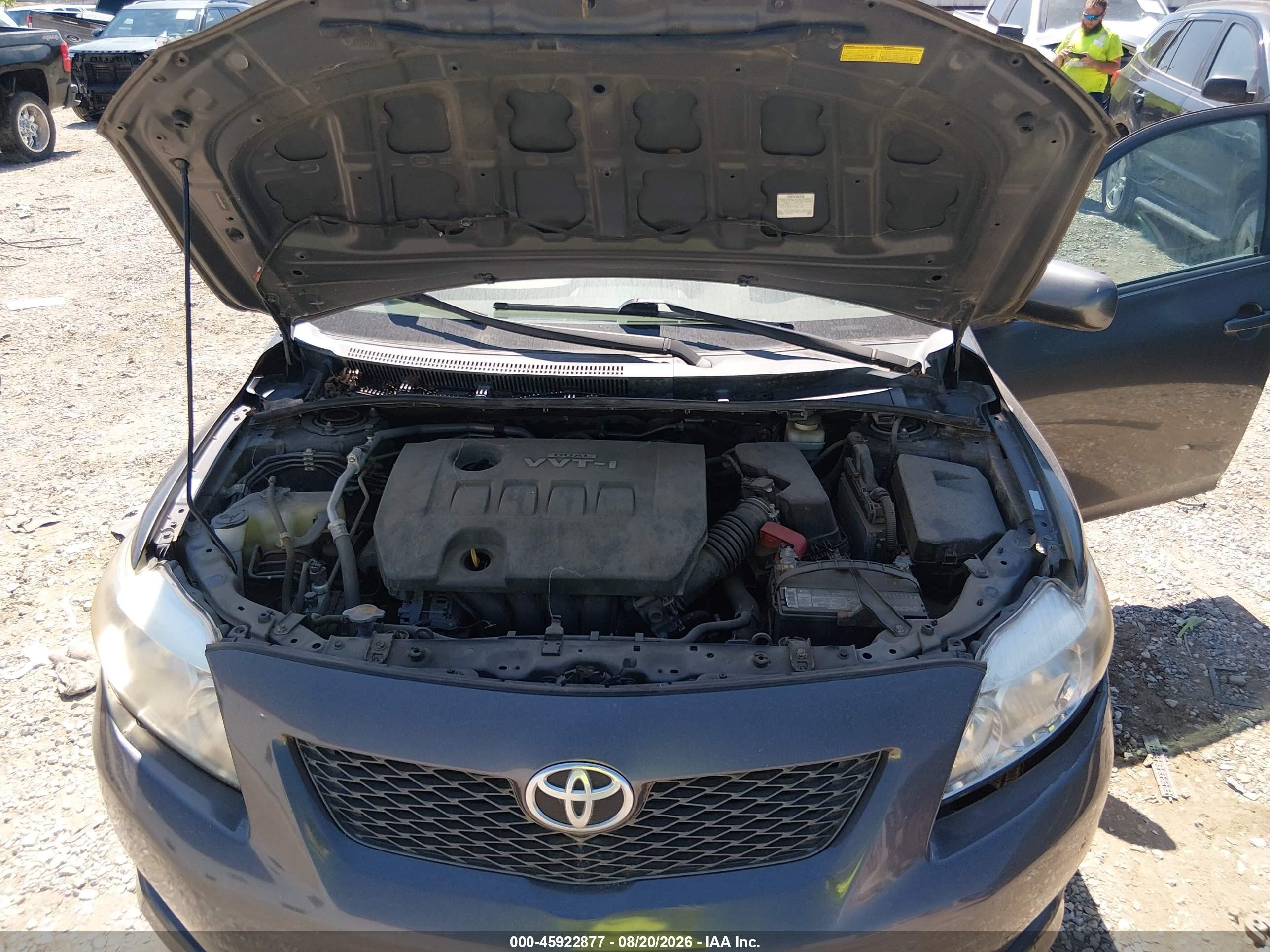 2010 Toyota Corolla Le Gray vin: 1NXBU4EE8AZ363239