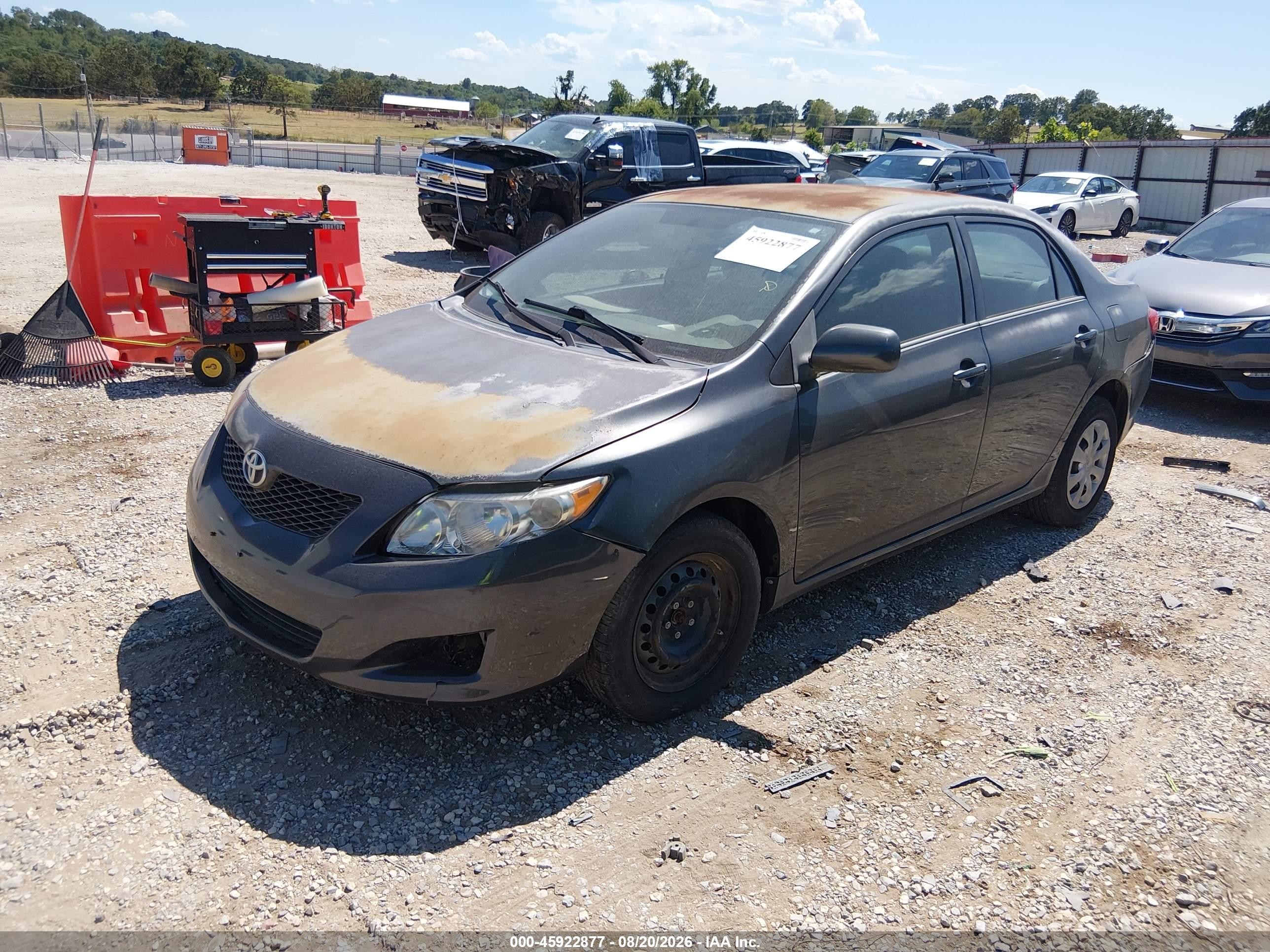 2010 Toyota Corolla Le Gray vin: 1NXBU4EE8AZ363239