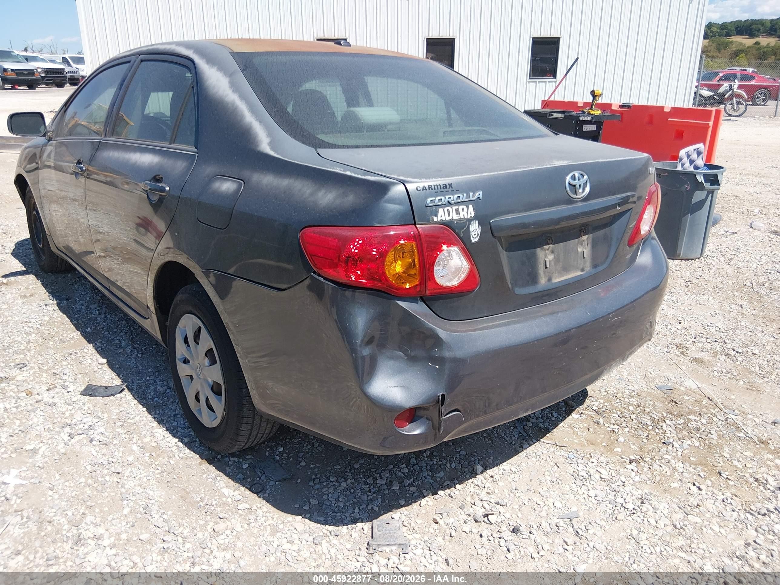 2010 Toyota Corolla Le Gray vin: 1NXBU4EE8AZ363239