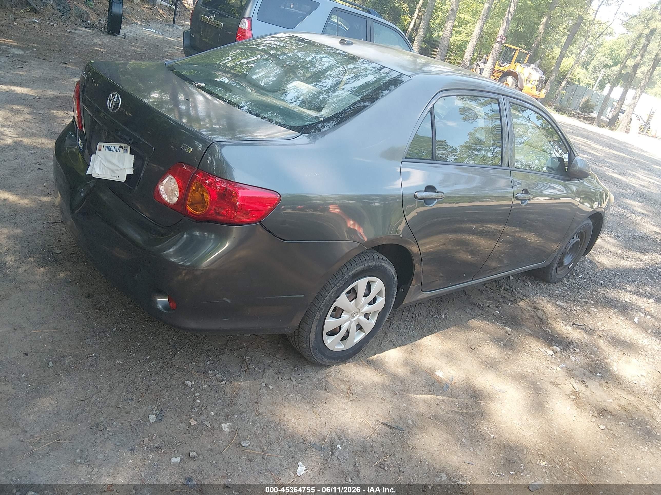 2010 Toyota Corolla Le Gray vin: 1NXBU4EE8AZ372040