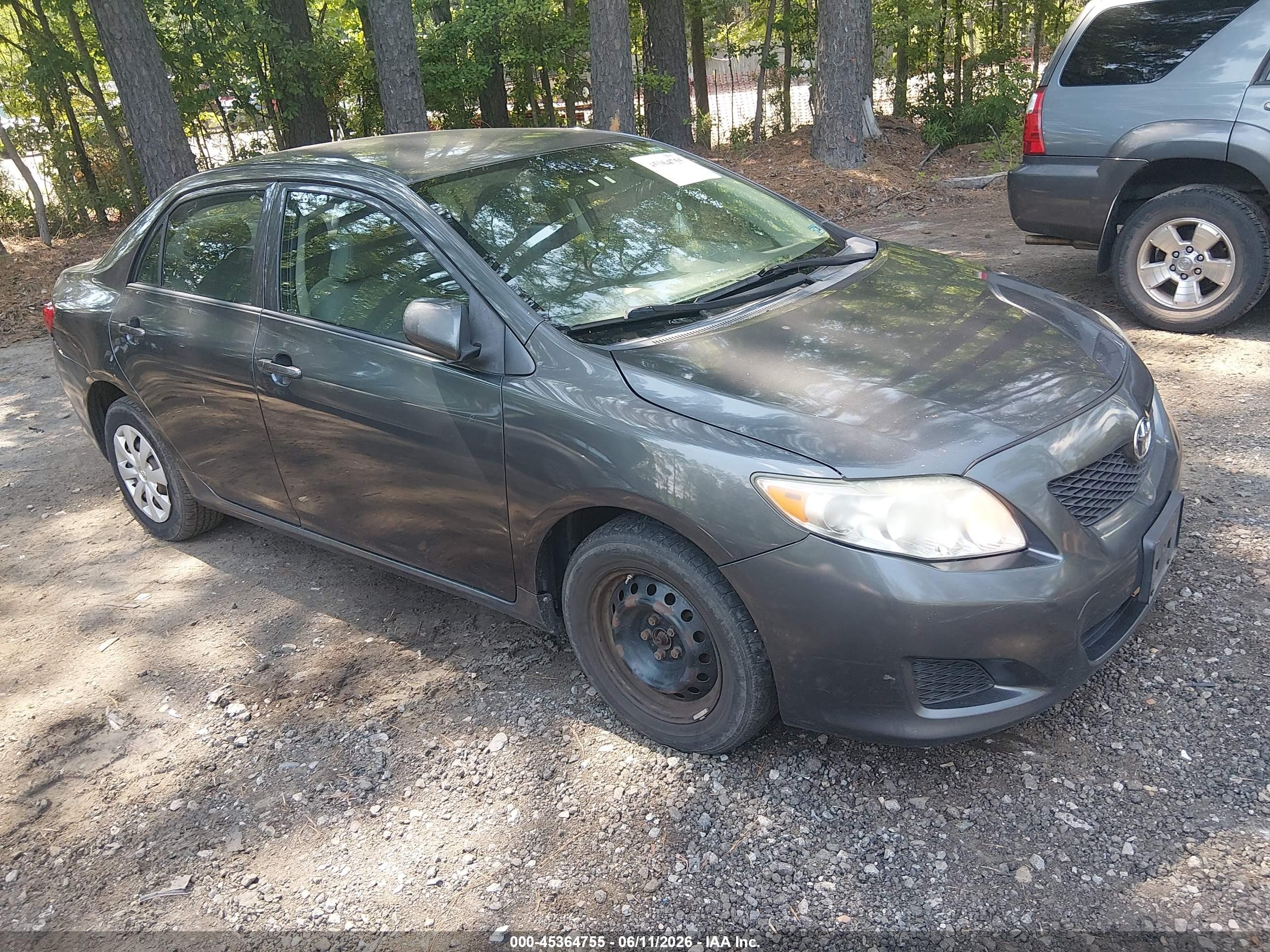 2010 Toyota Corolla Le Gray vin: 1NXBU4EE8AZ372040