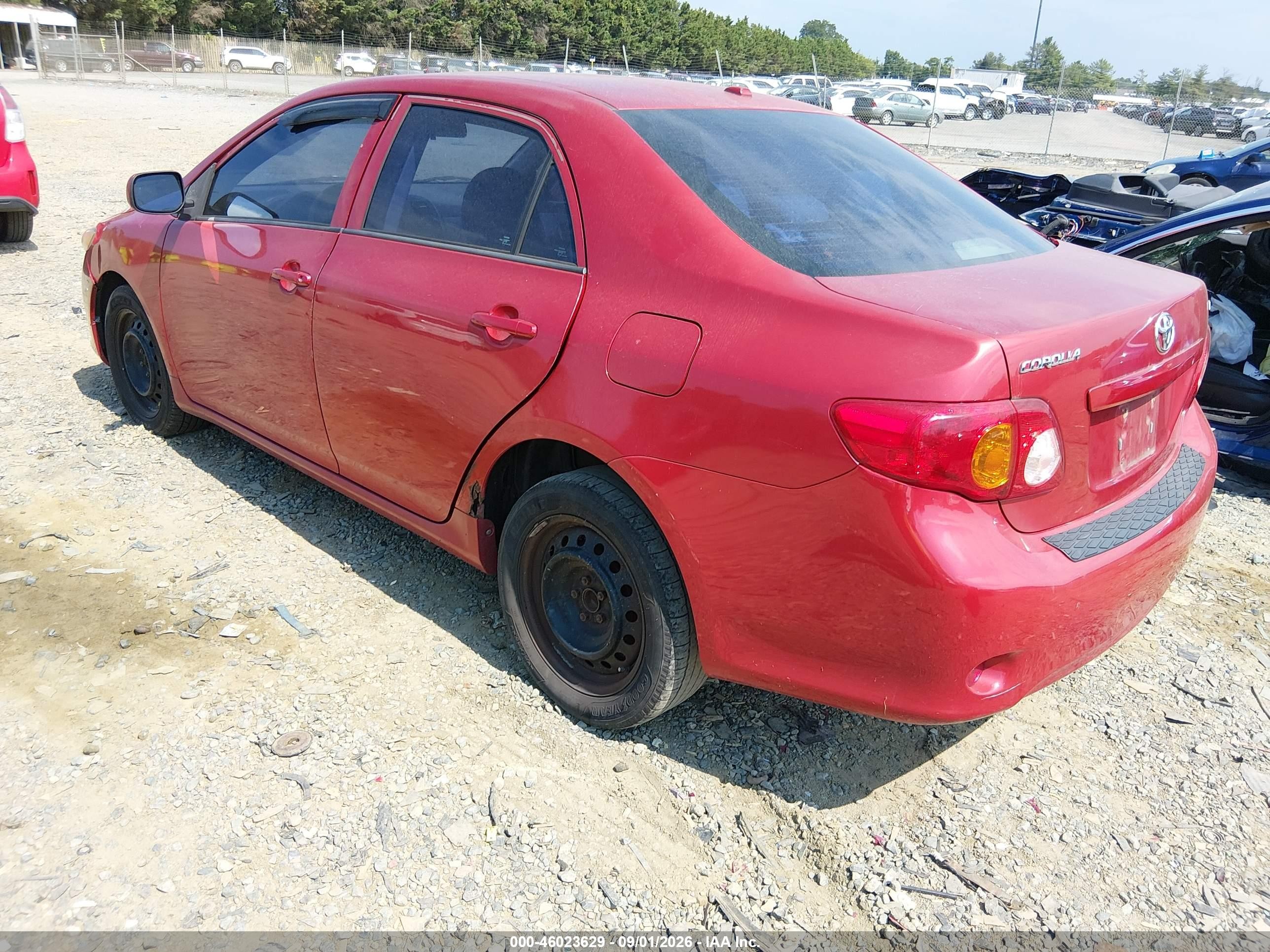2010 Toyota Corolla Le Red vin: 1NXBU4EE8AZ375987