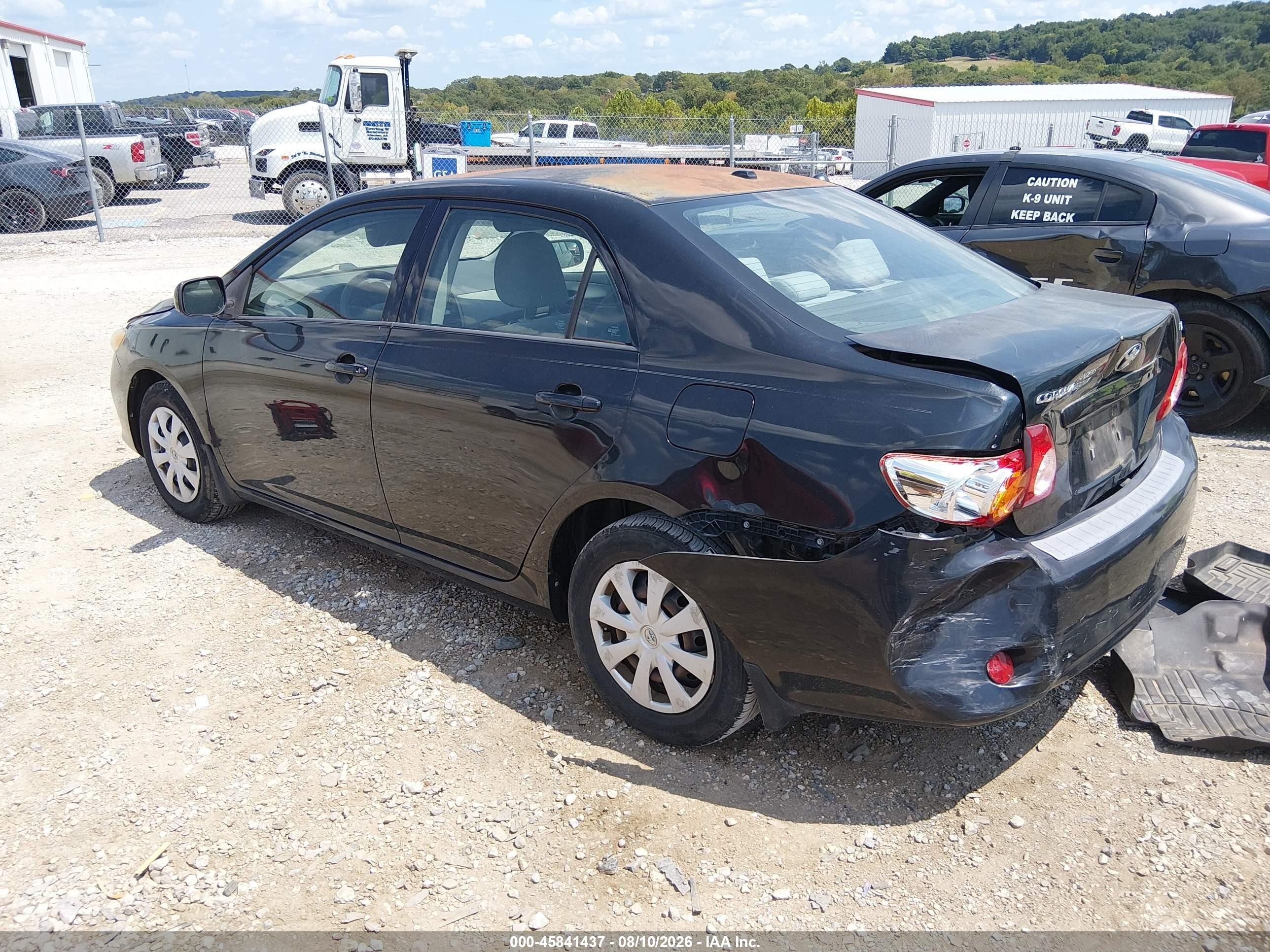 2010 Toyota Corolla Le Черный vin: 1NXBU4EE9AZ175183