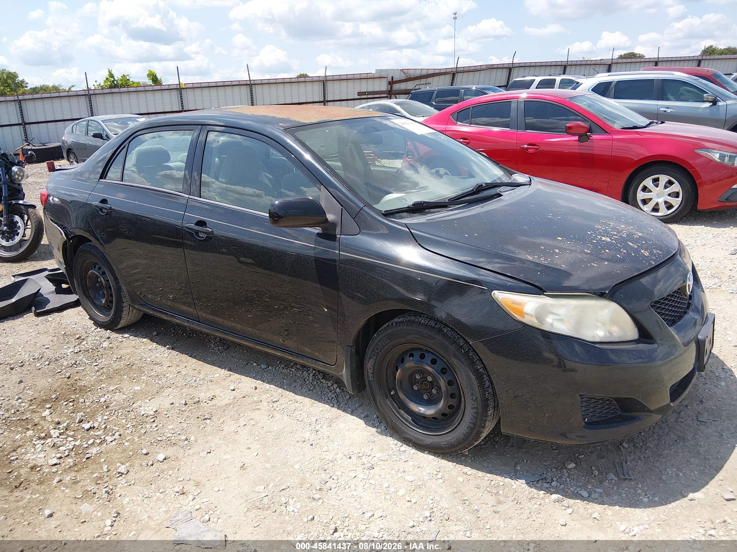 2010 Toyota Corolla Le Черный vin: 1NXBU4EE9AZ175183