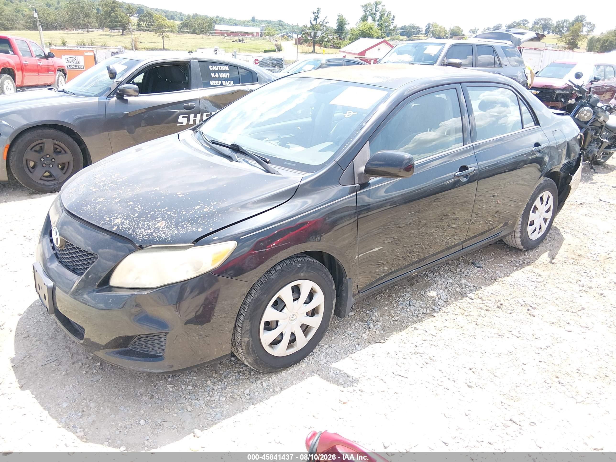 2010 Toyota Corolla Le Черный vin: 1NXBU4EE9AZ175183