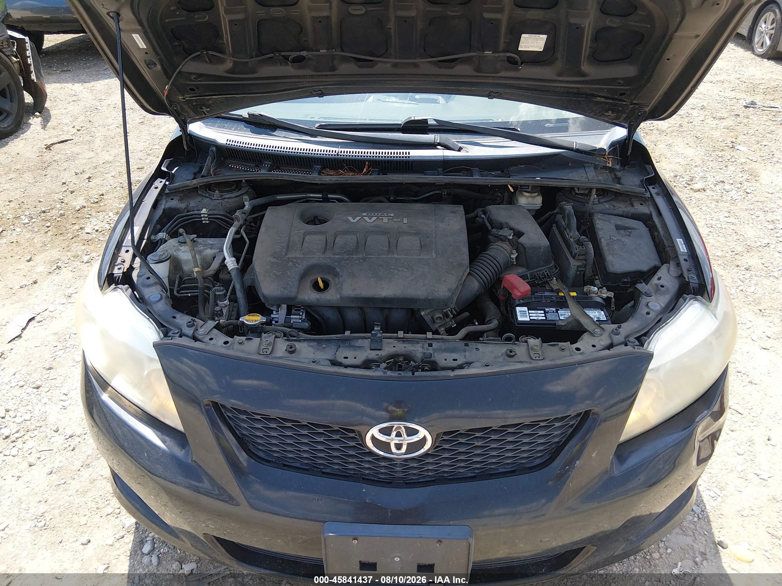 2010 Toyota Corolla Le Черный vin: 1NXBU4EE9AZ175183