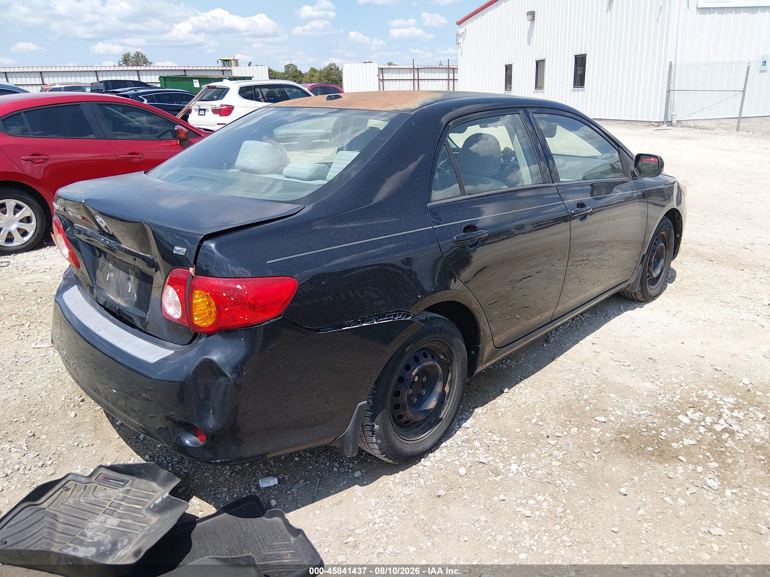2010 Toyota Corolla Le Черный vin: 1NXBU4EE9AZ175183