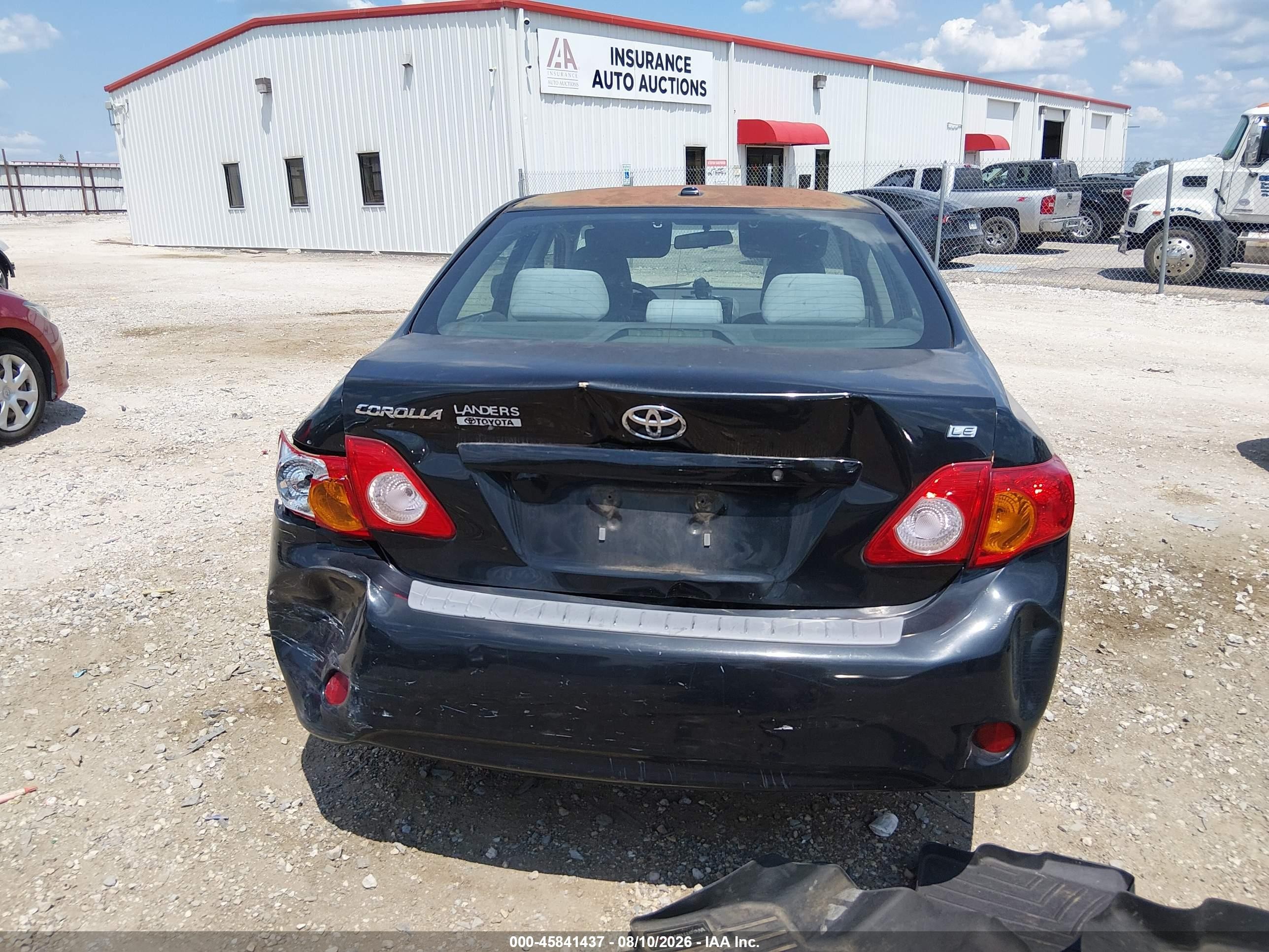 2010 Toyota Corolla Le Черный vin: 1NXBU4EE9AZ175183