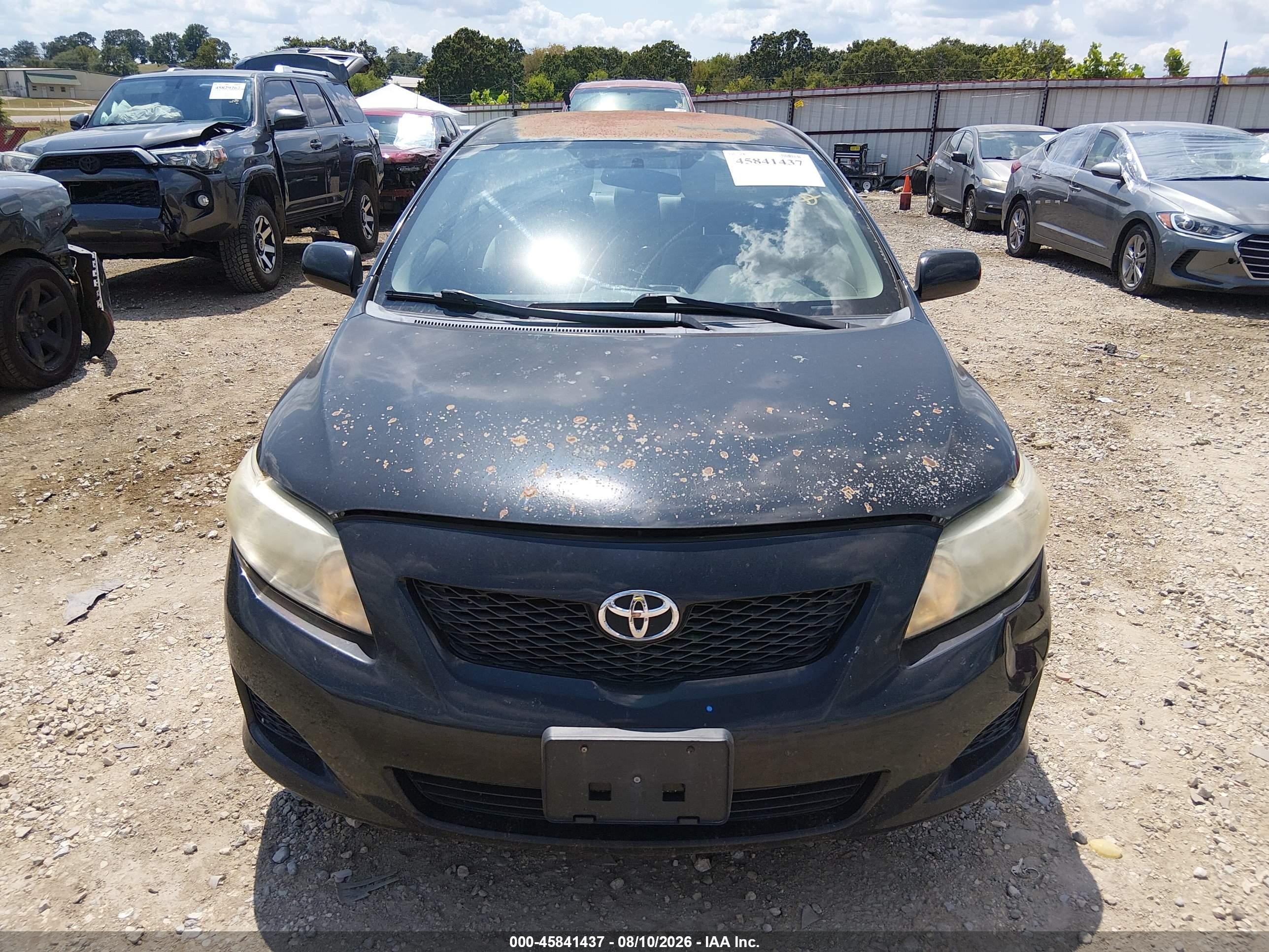 2010 Toyota Corolla Le Черный vin: 1NXBU4EE9AZ175183
